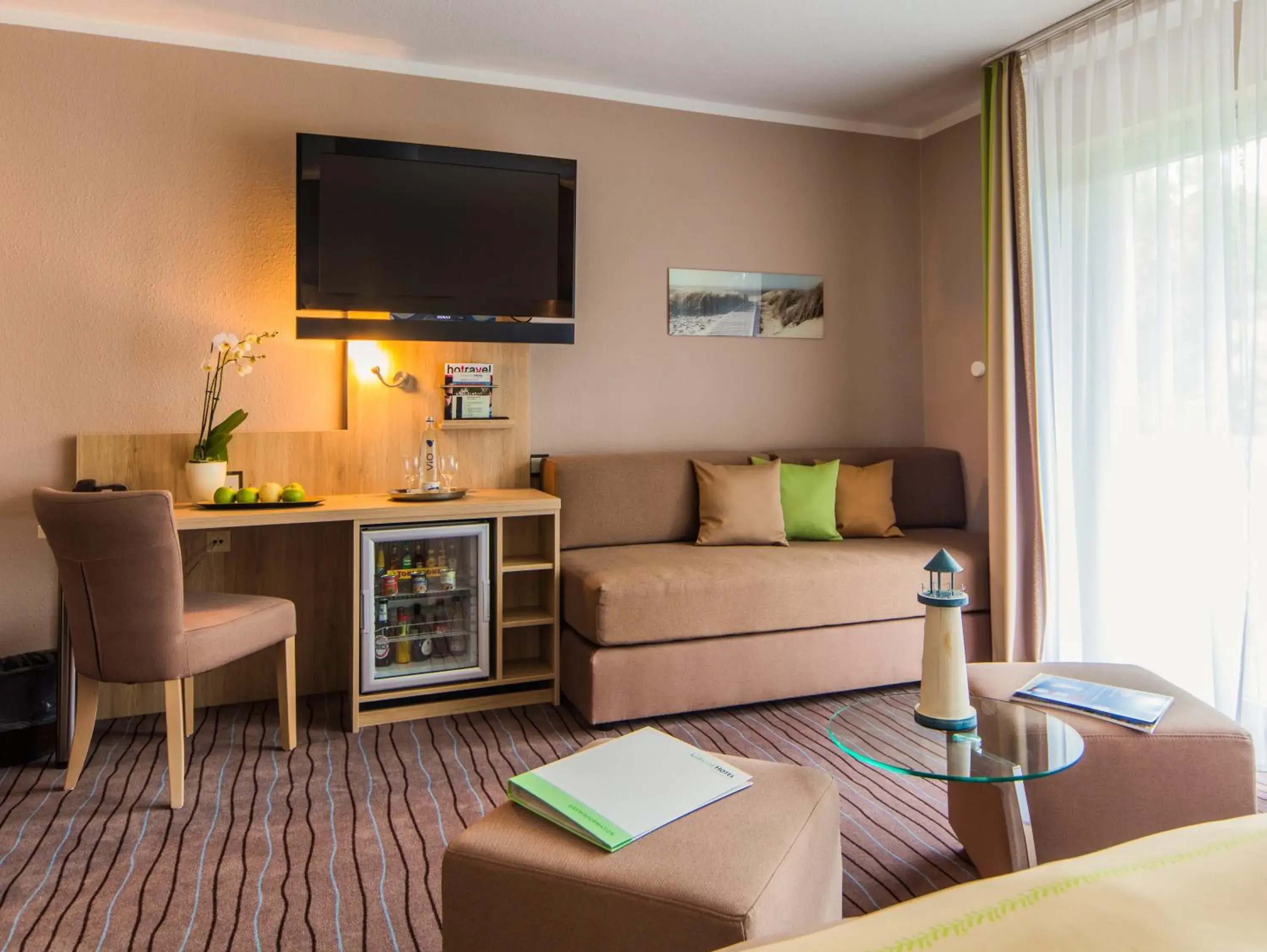 TV and multimedia, Seating Area in Ambient Hotel am Europakanal