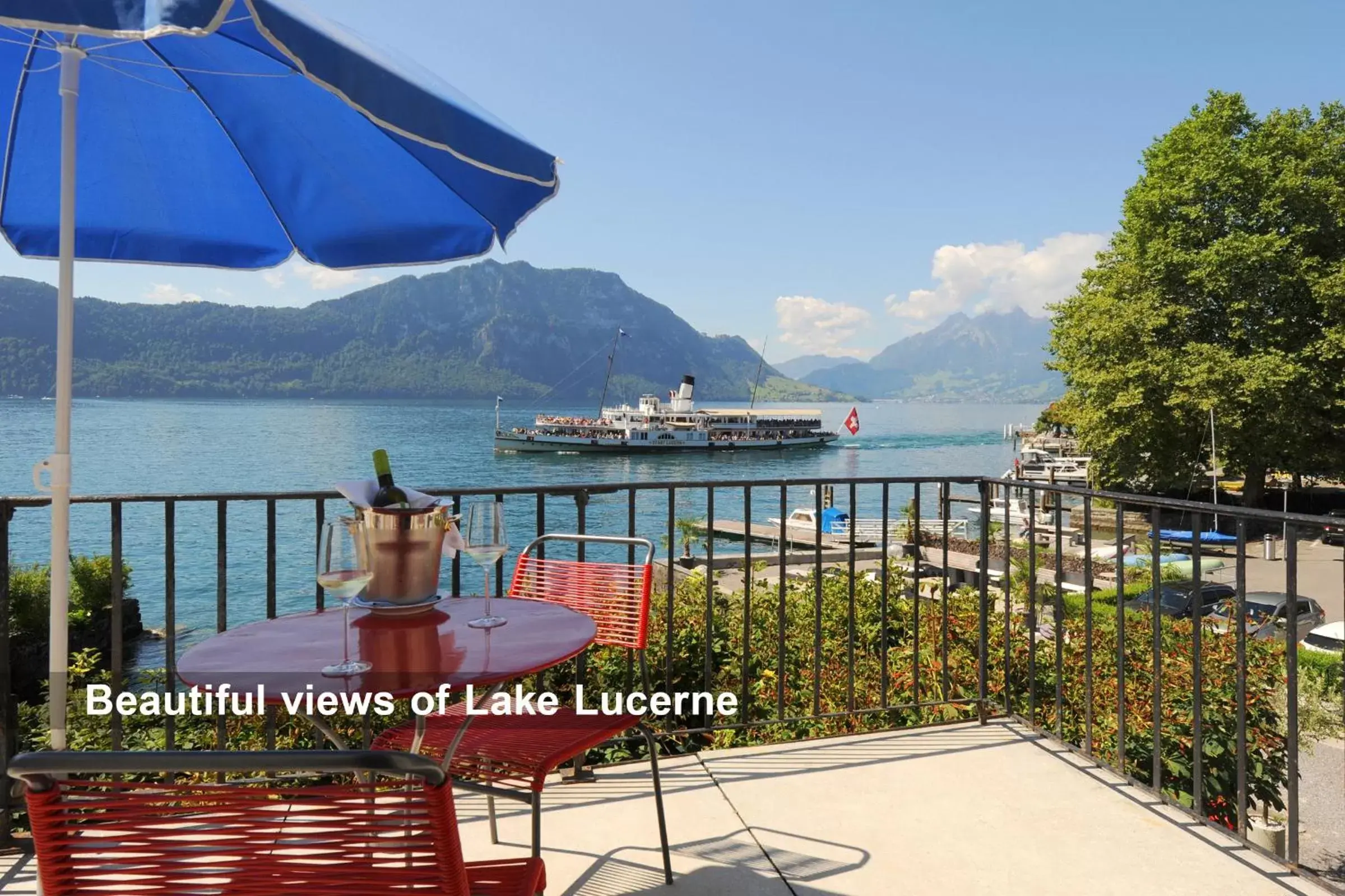 Lake view in Seehof Hotel Du Lac