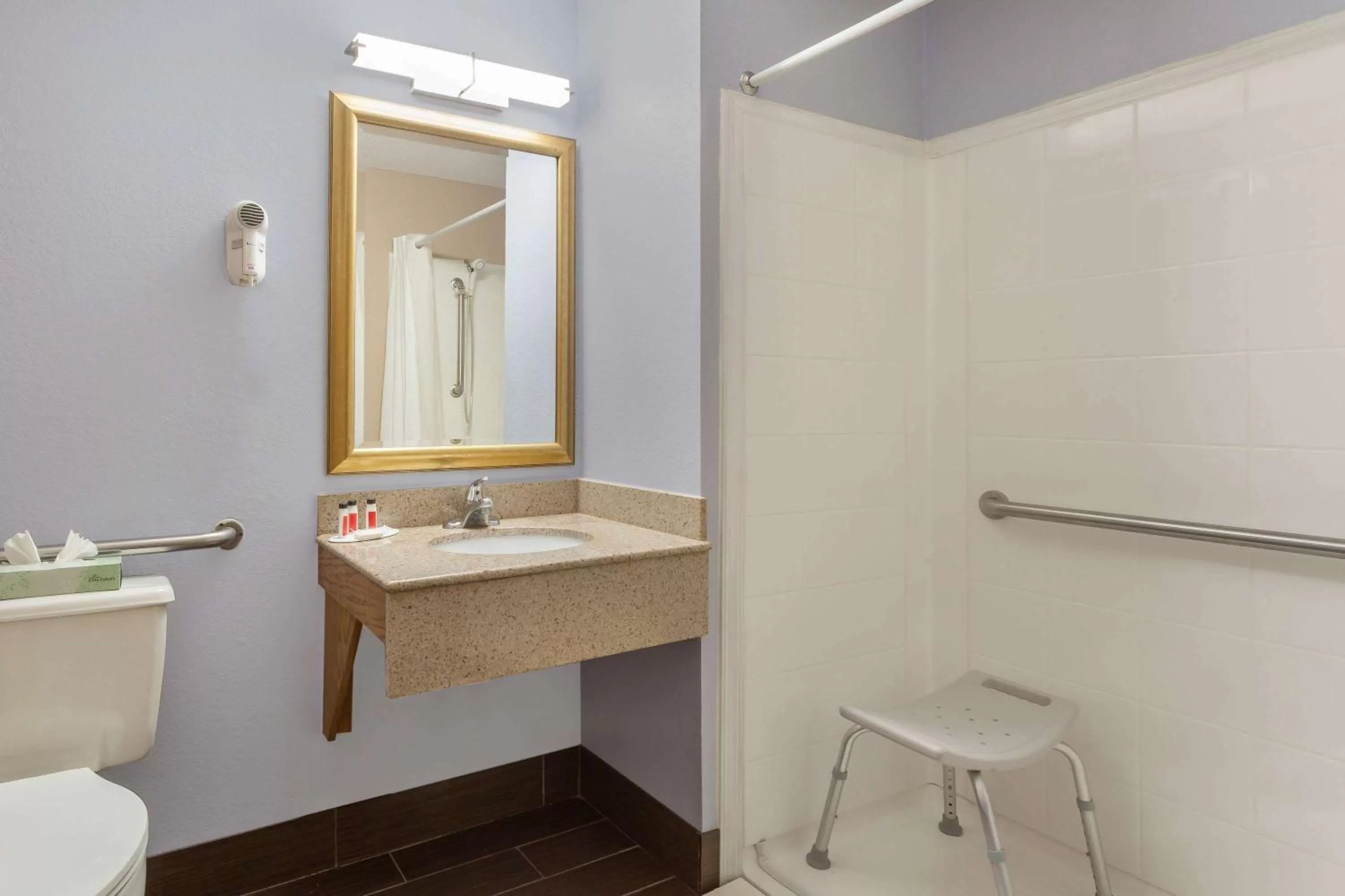 Shower in Super 8 by Wyndham Havre De Grace Aberdeen Area