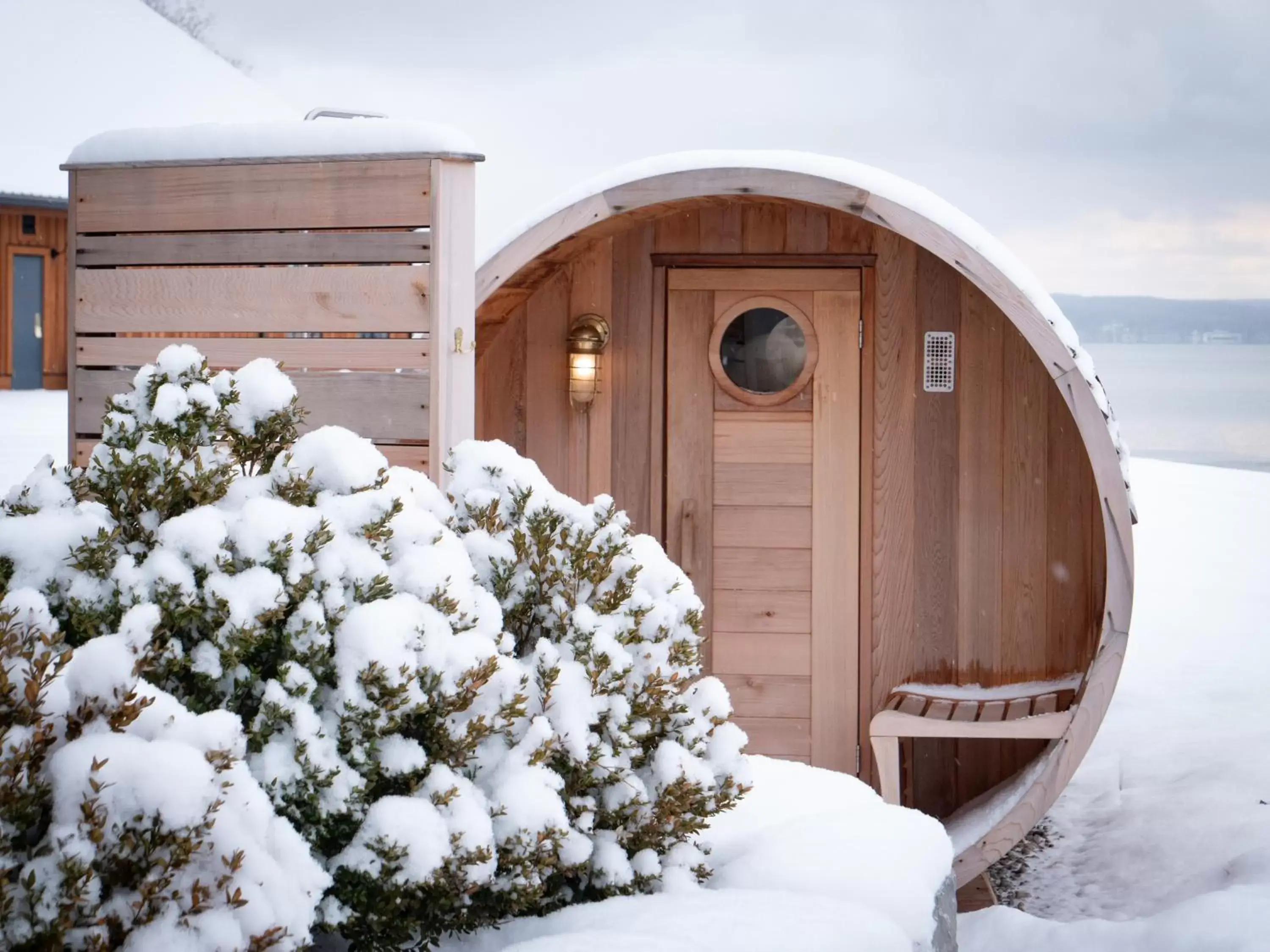 Sauna, Winter in The Lake House on Canandaigua