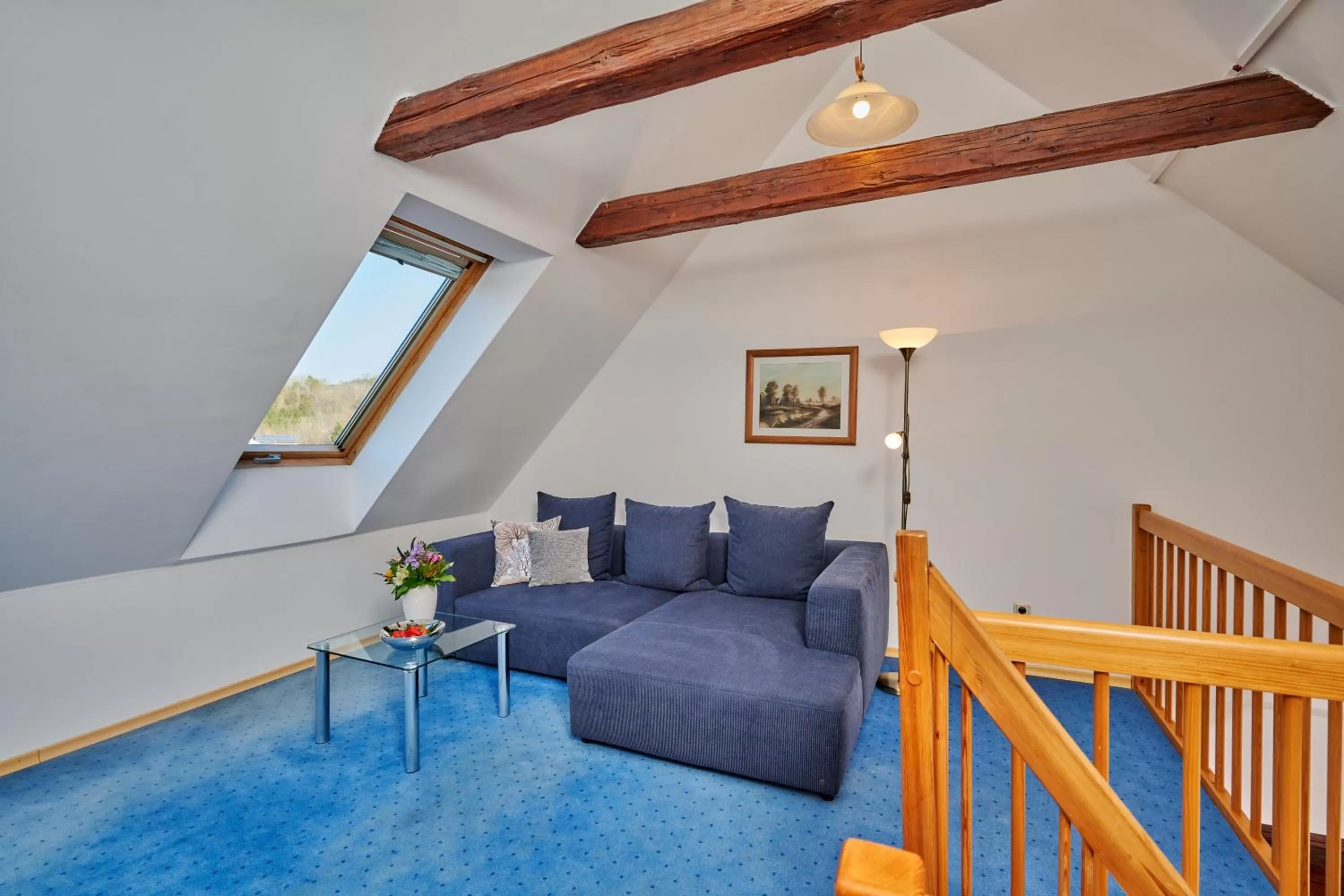 Living room in Hotel Restaurant Zum Goldenen Anker mit Hallenbad & Wellnessbereich