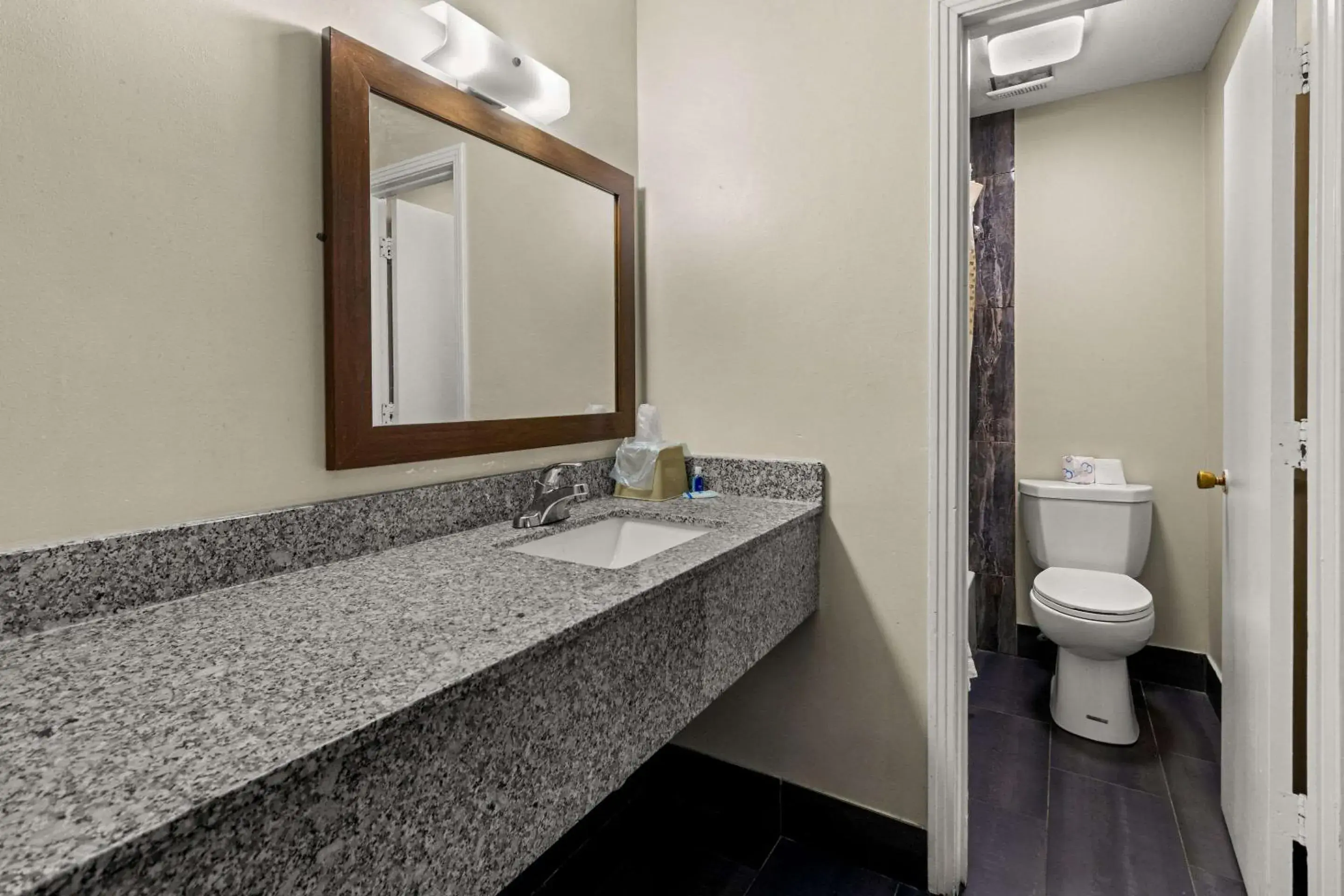 Bedroom, Bathroom in Rodeway Inn