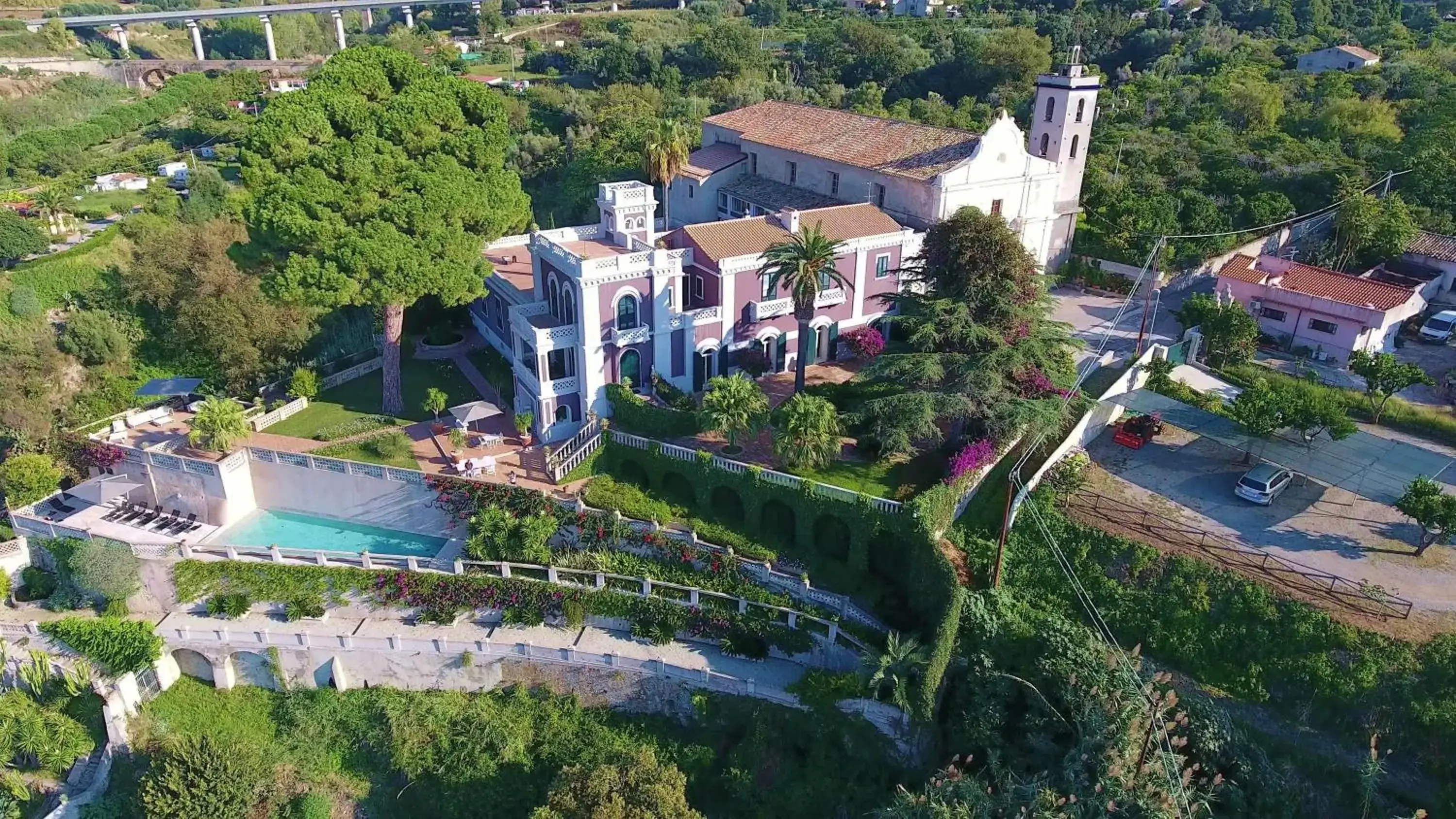 Bird's eye view, Bird's-eye View in Villa Paola