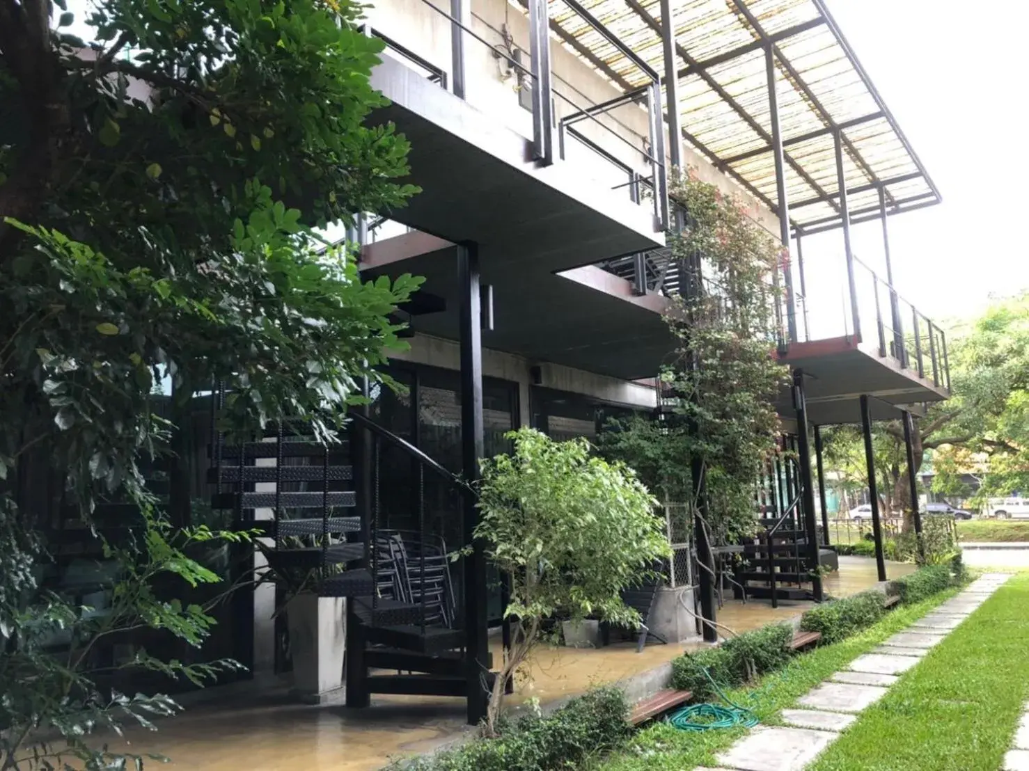 Garden, Property Building in BED STOP Hotel Chiangmai