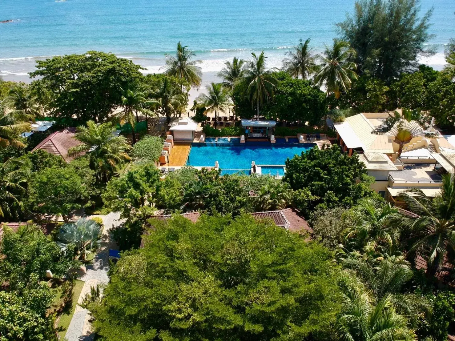 Bird's eye view in Baan Khaolak Beach Resort Bird's eye view in Baan Khaolak Beach Resort