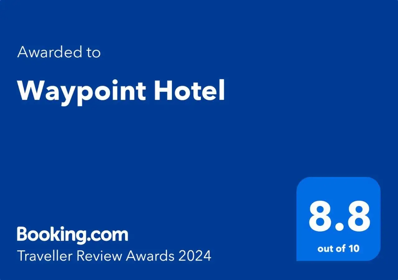 Certificate/Award, Logo/Certificate/Sign/Award in Waypoint Hotel