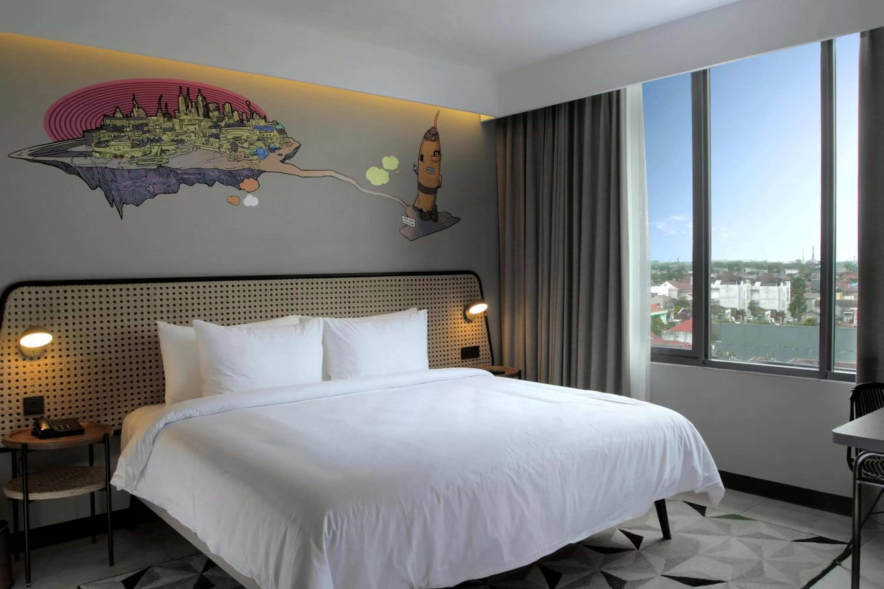 Bedroom, Bed in ARTOTEL Yogyakarta