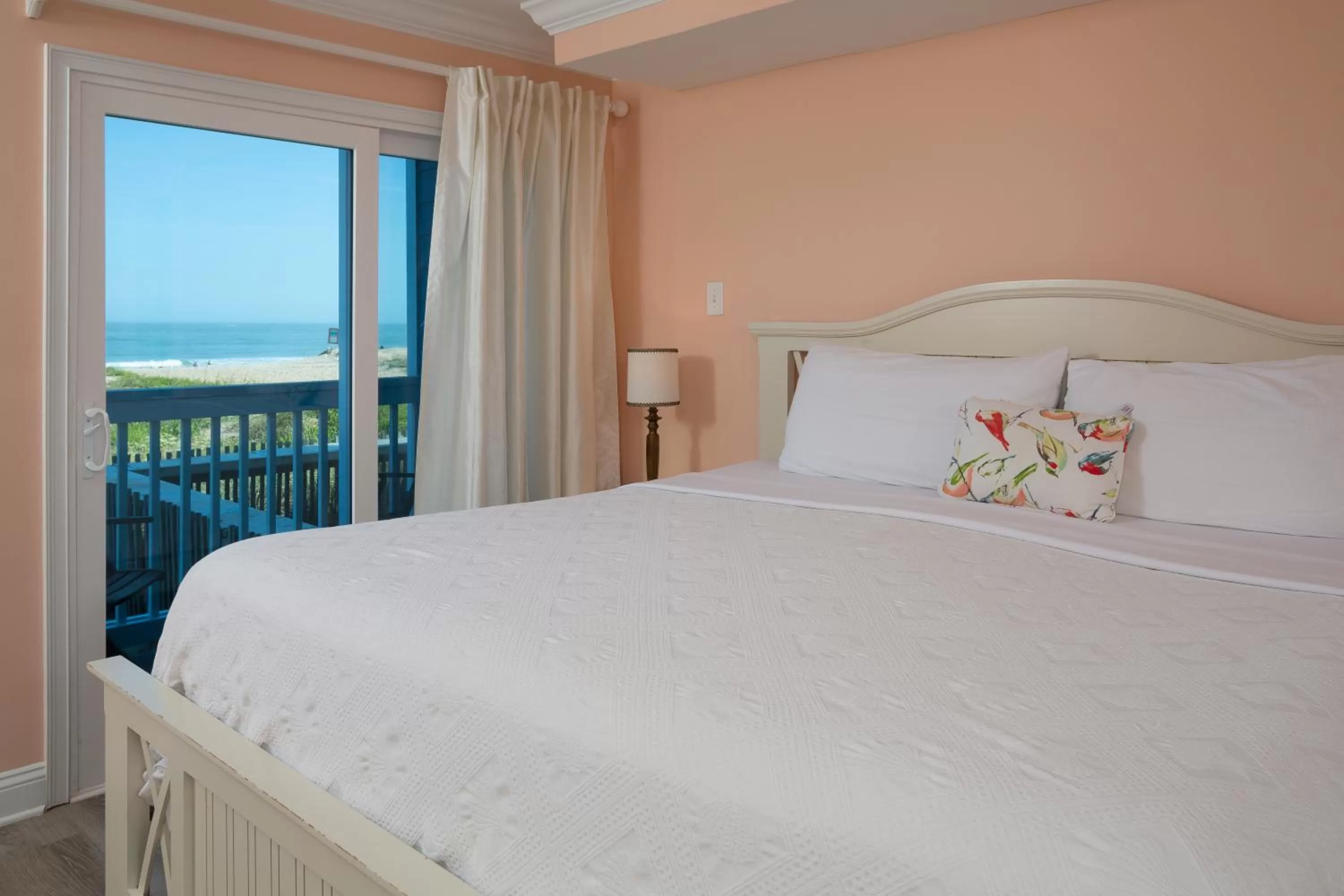 Bed in The Saint Augustine Beach House