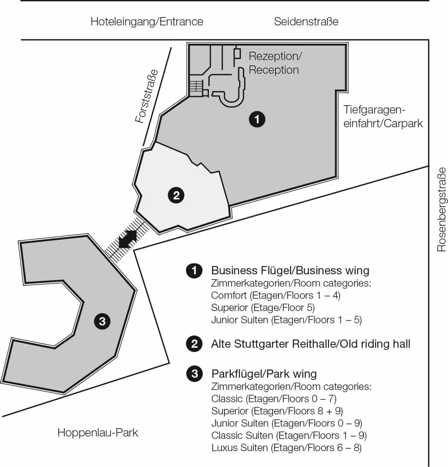 Floor Plan in Maritim Hotel Stuttgart