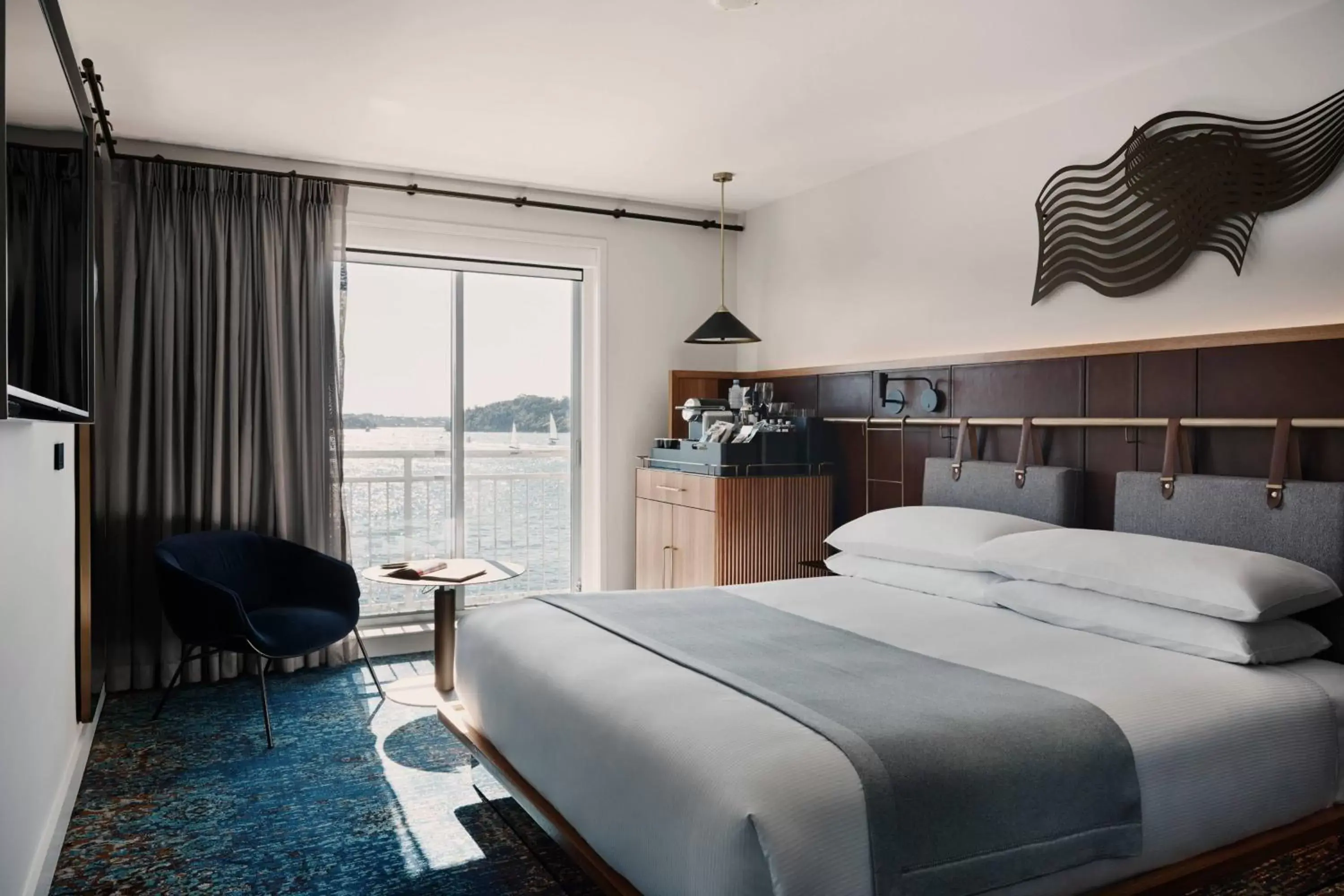 Photo of the whole room, Bed in Pier One Sydney Harbour, Autograph Collection