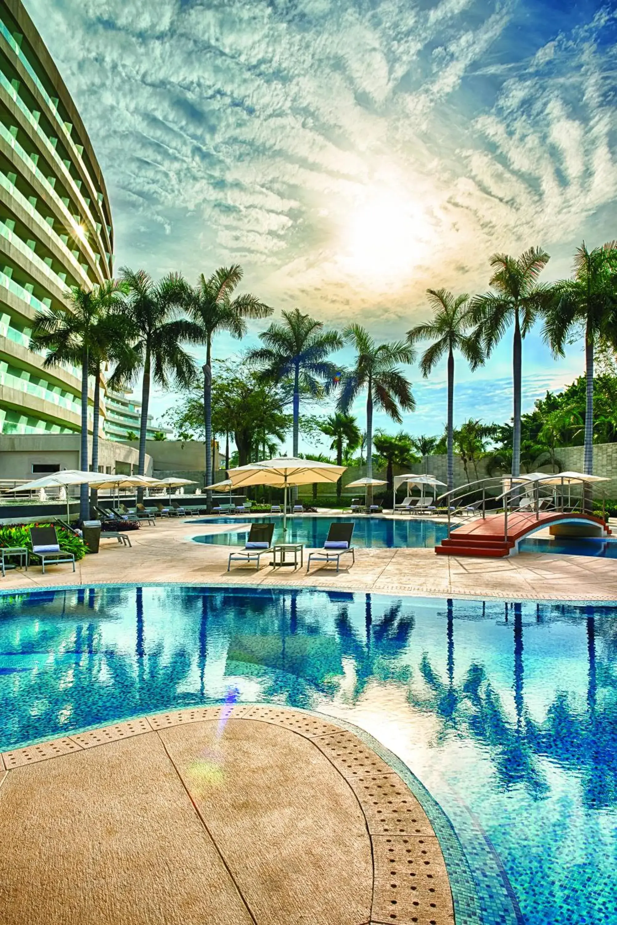 Swimming Pool in Palacio Mundo Imperial Riviera Diamante Acapulco