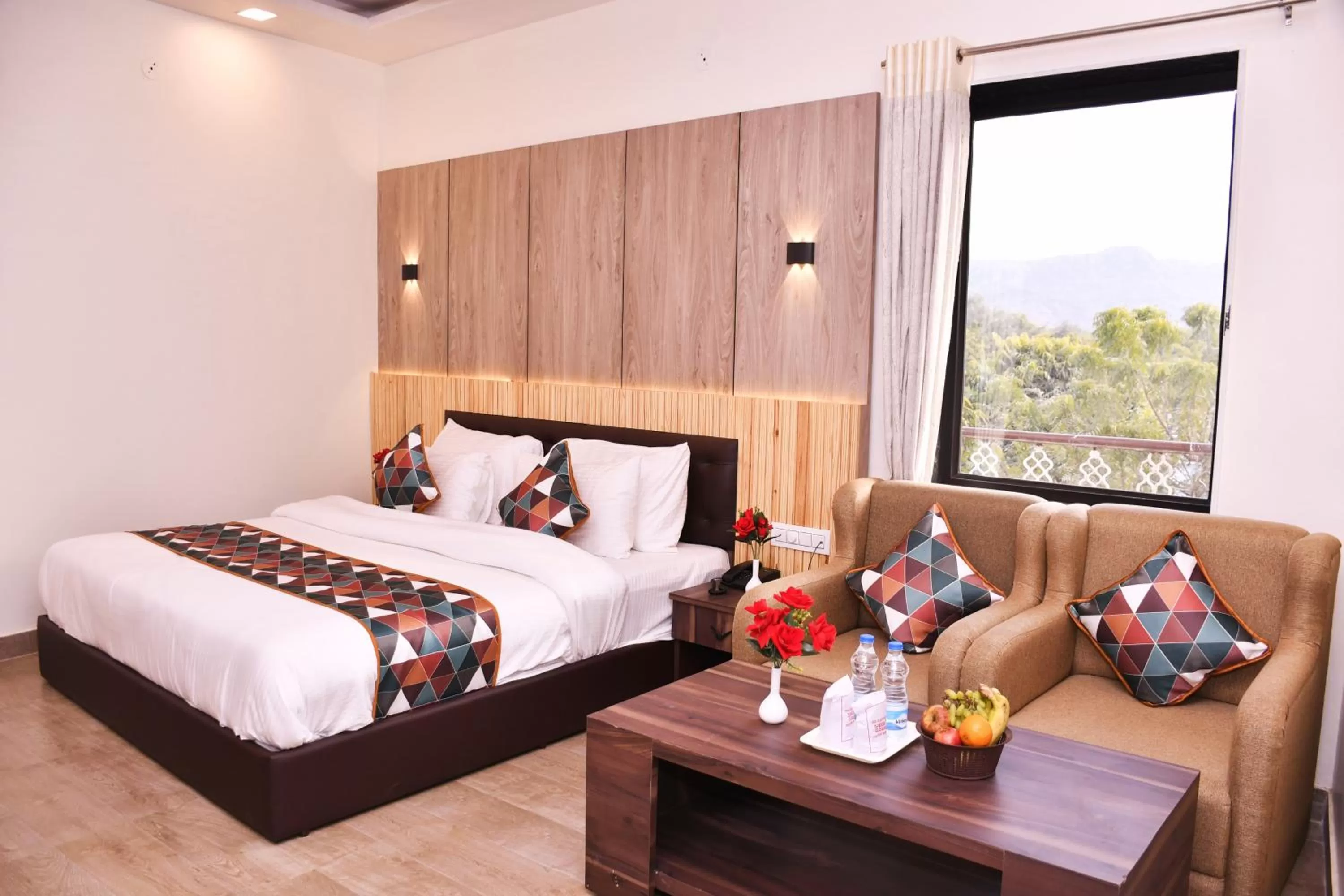 Bed in Hotel Saif Ranthambhore