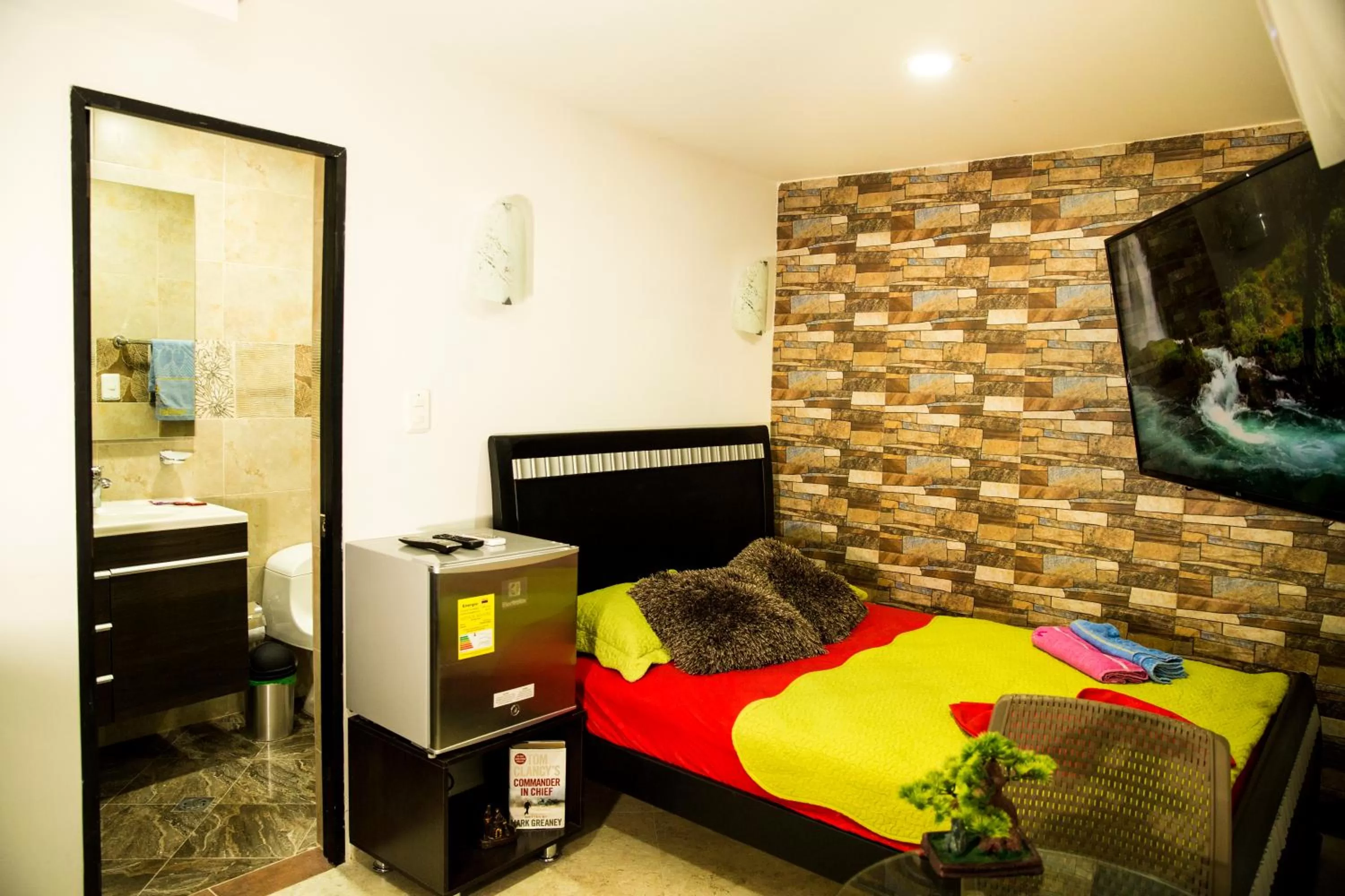 Bed in Hollywood Beach Suite