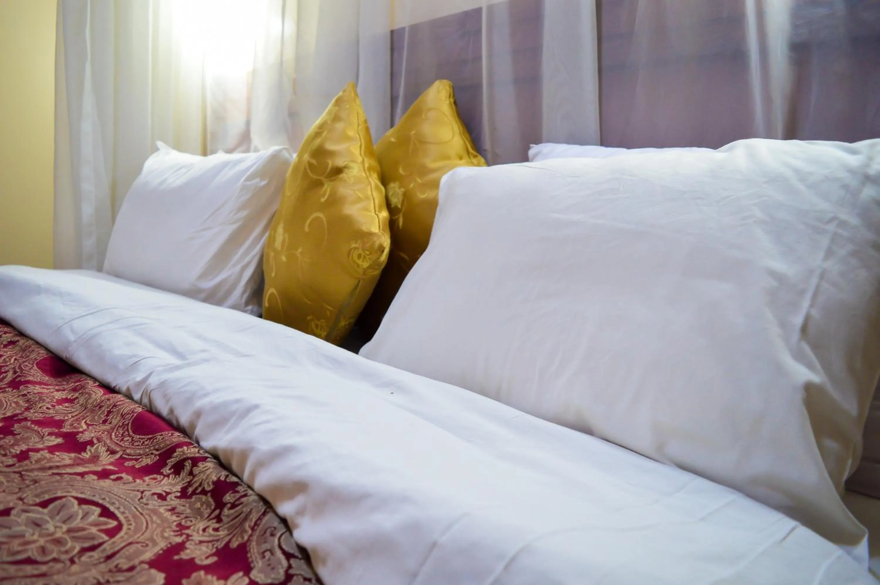 Bed in Anthena Hotel