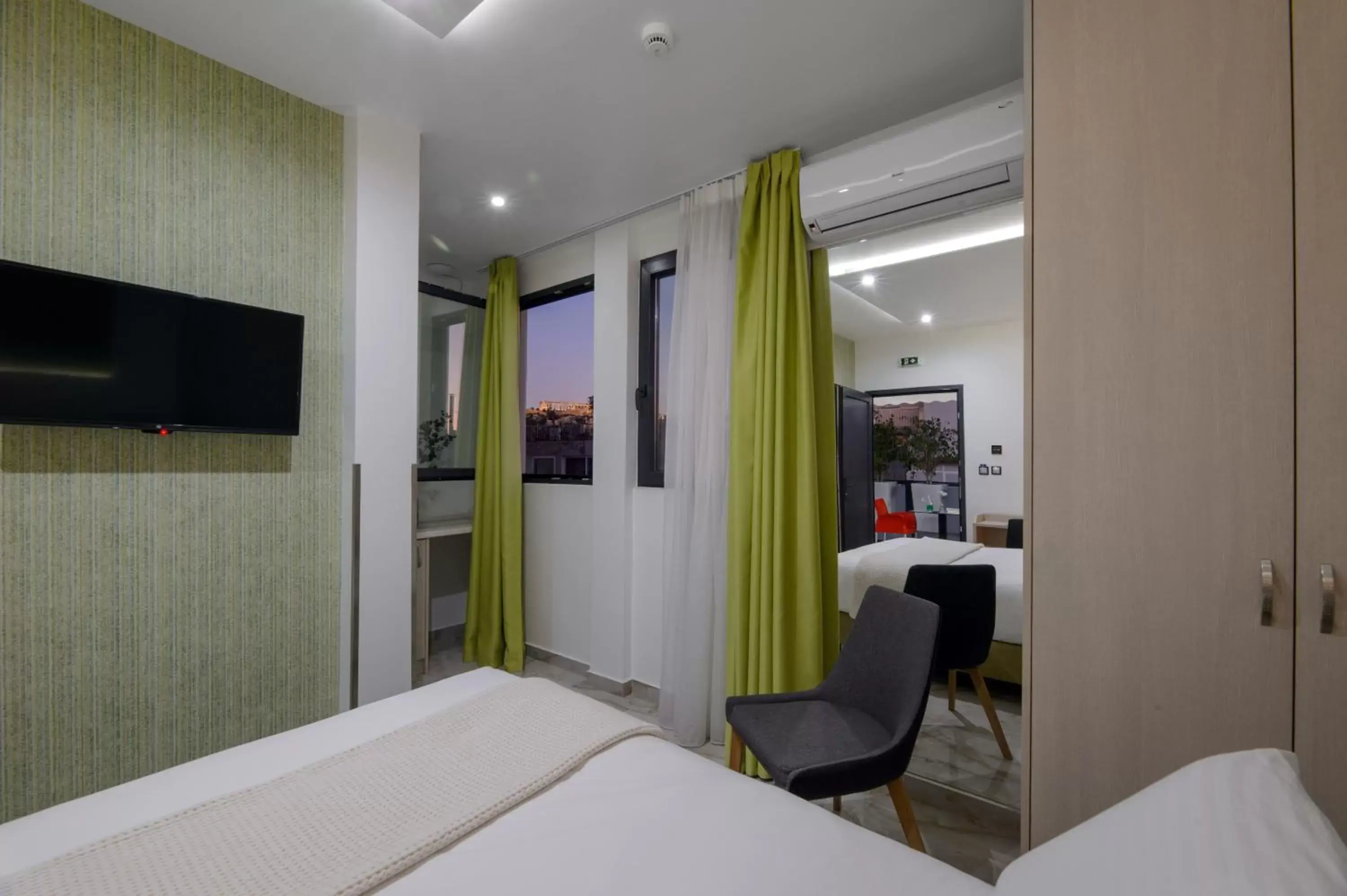 View (from property/room), Bed in Athens Starlight Hotel