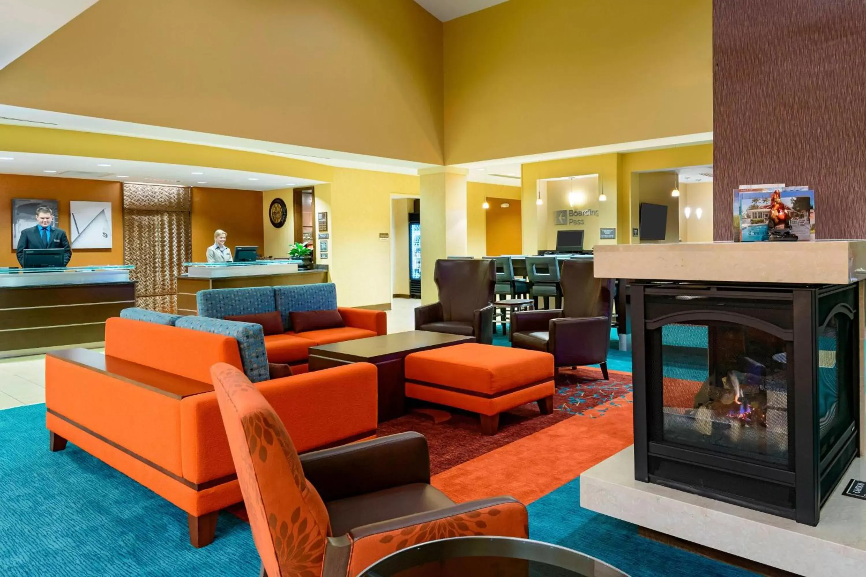 Lobby or reception in Residence Inn by Marriott Fort Myers at I-75 and Gulf Coast Town Center