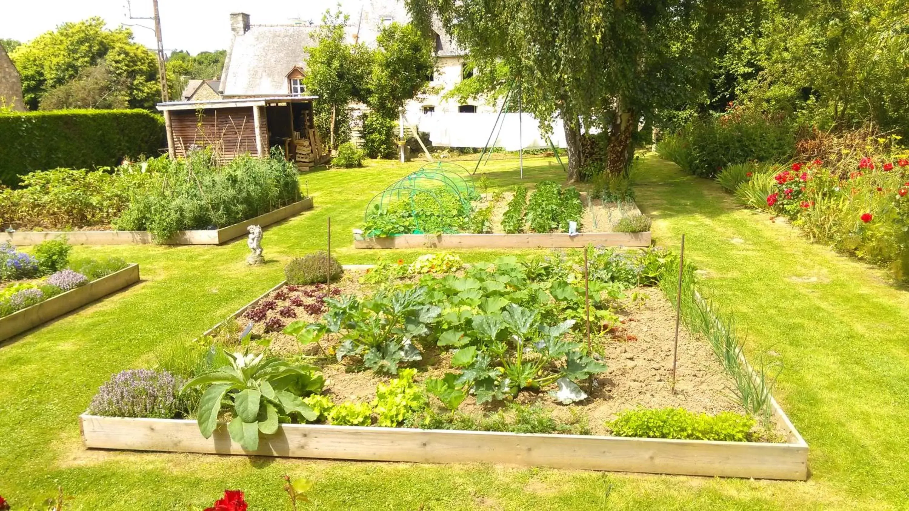 Garden in Le Manoir de la Bigotière