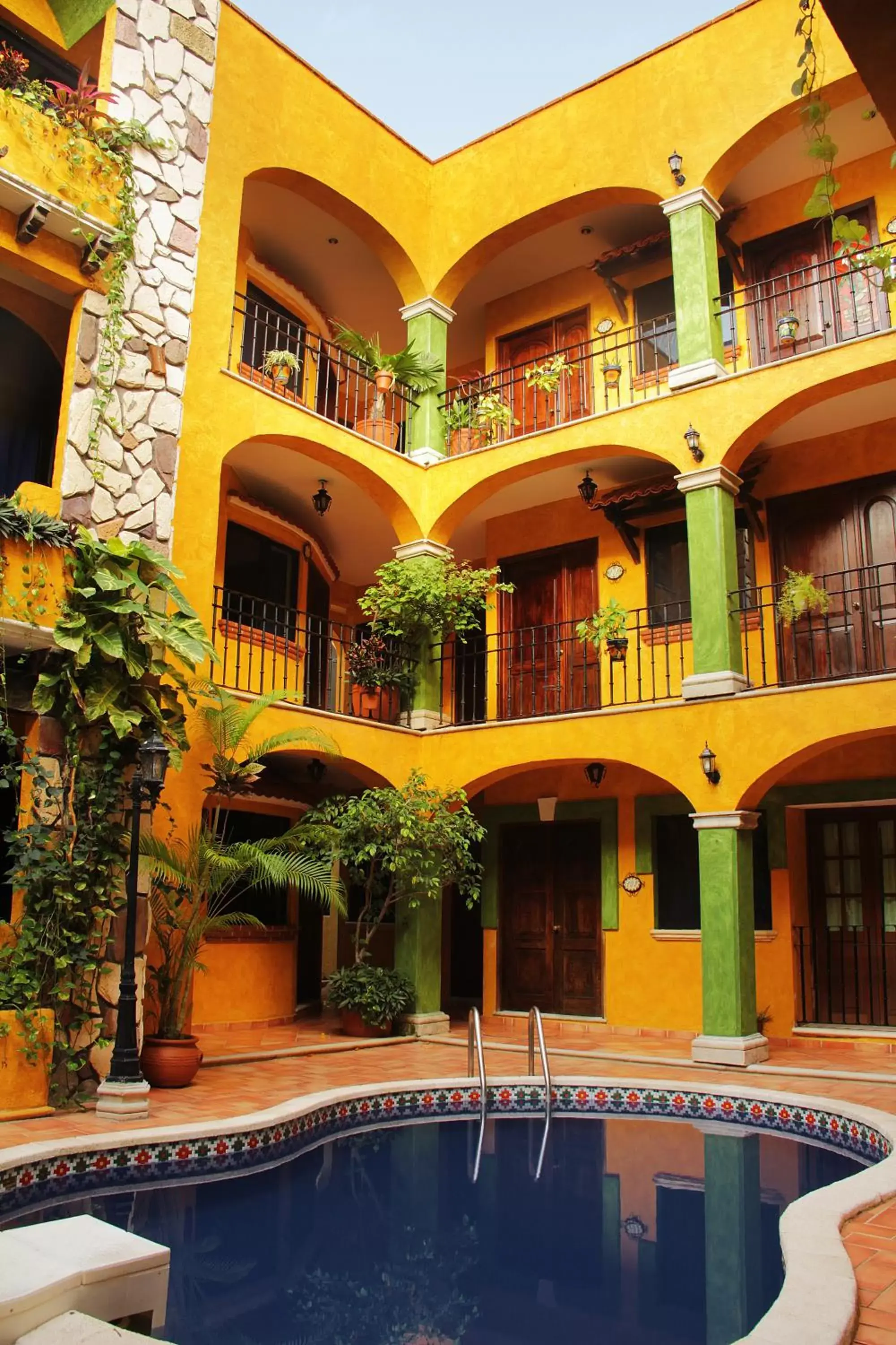 Pool view in Hacienda Del Caribe Hotel