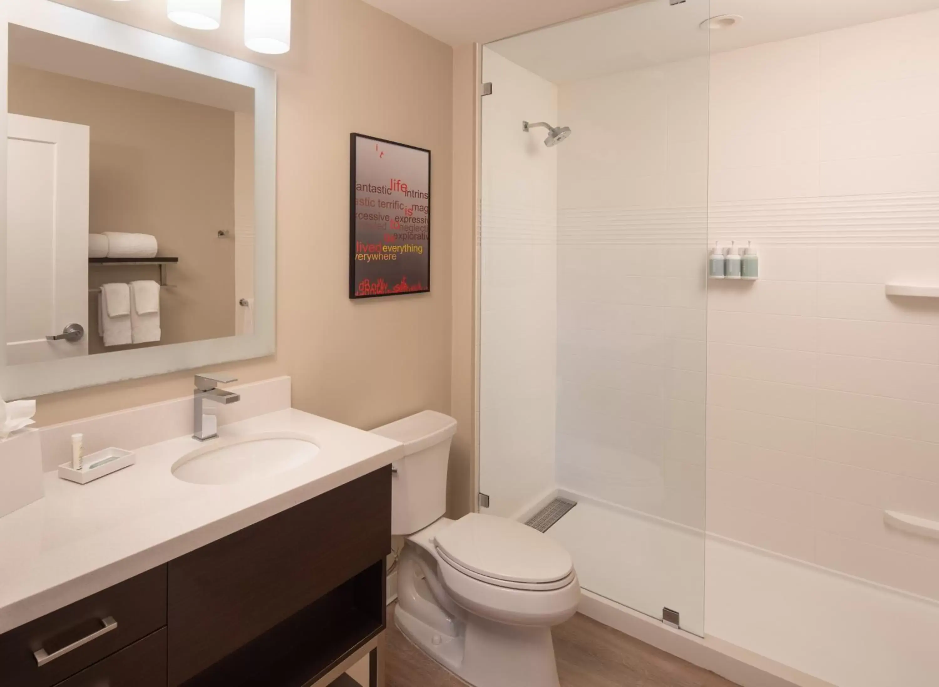 Toilet, Bathroom in TownePlace Suites Miami Kendall West