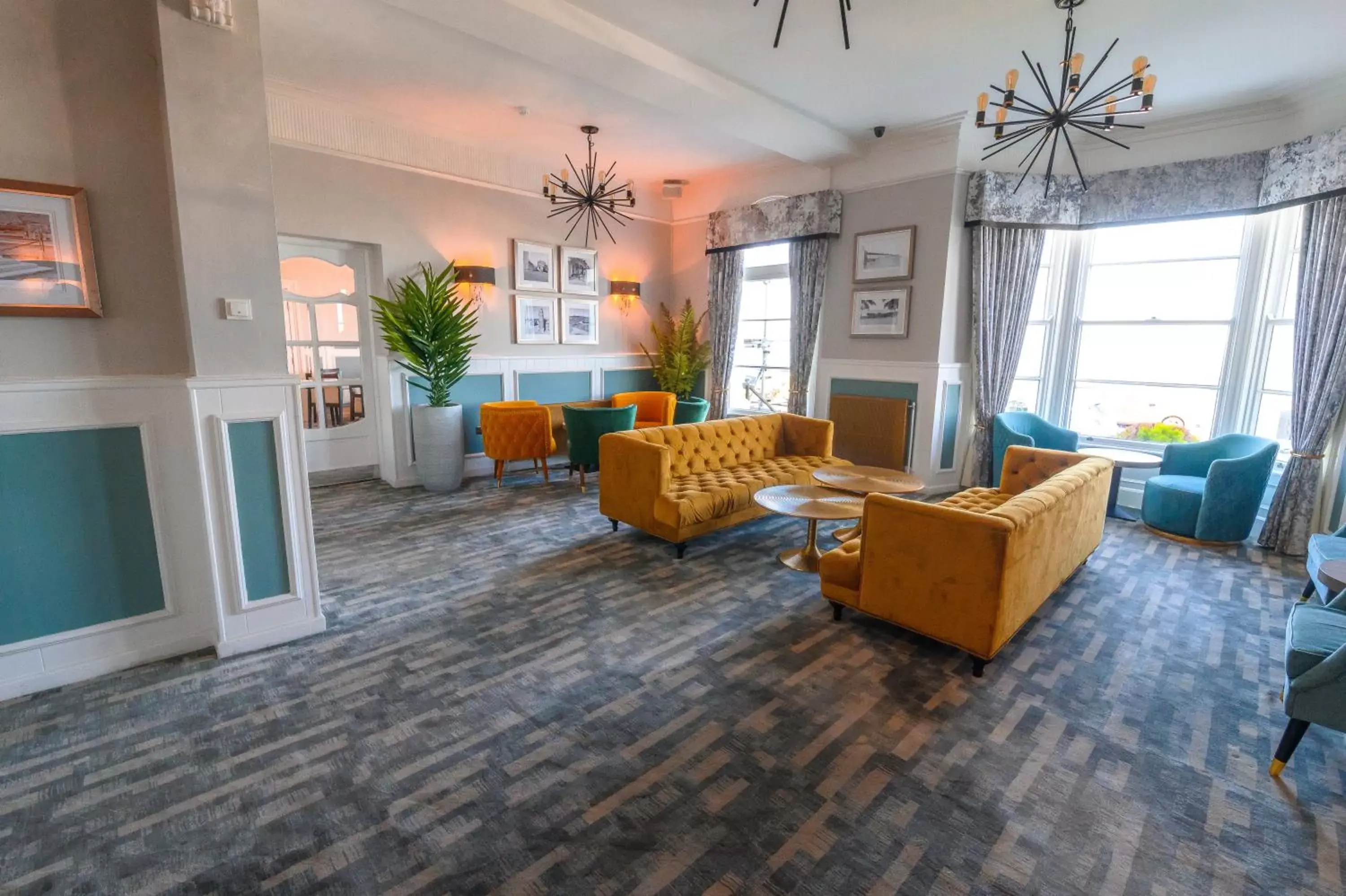 Lounge or bar, Lobby/Reception in Llandudno Bay Hotel