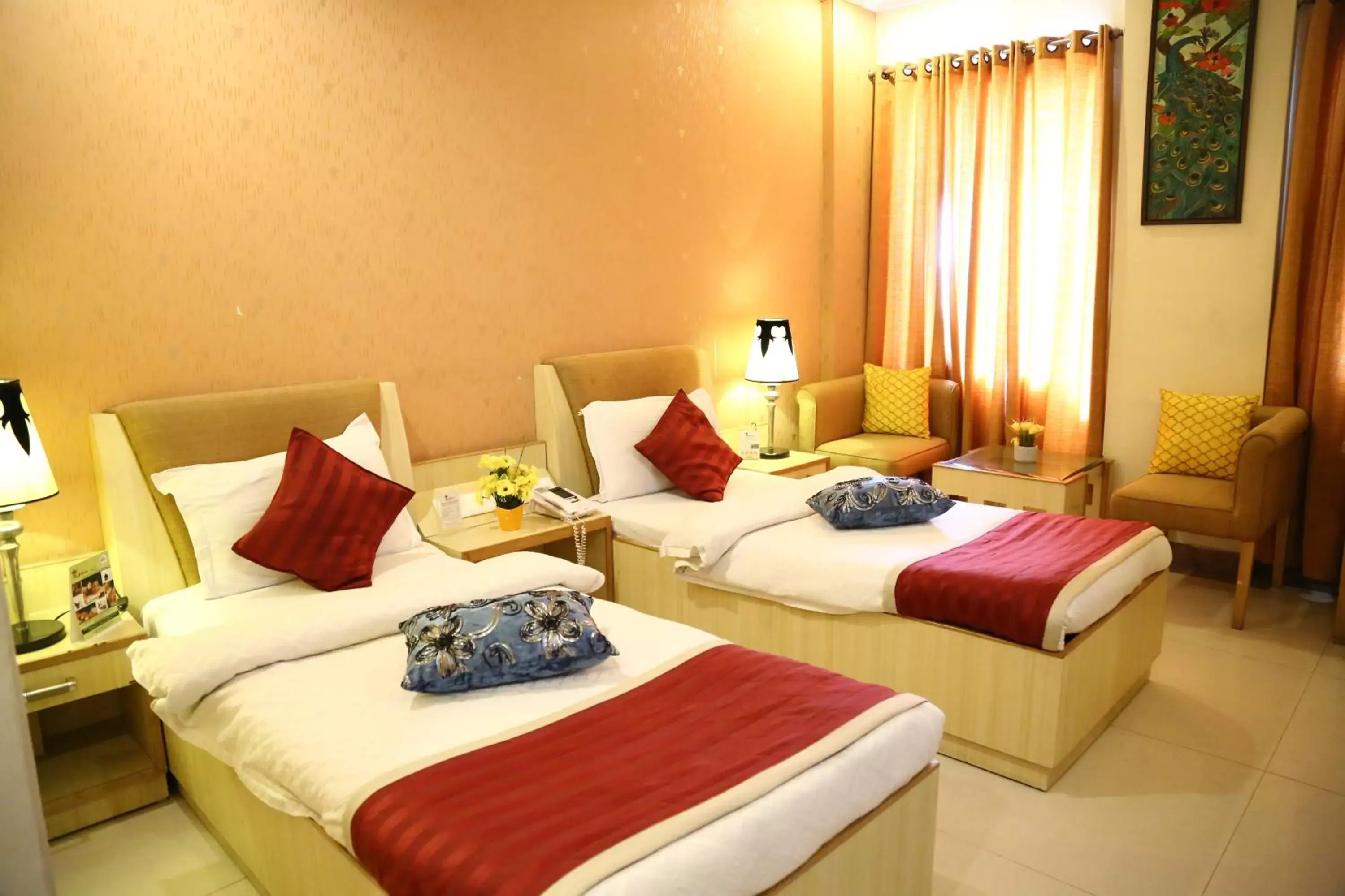 Bed in Hotel Rajshree & Spa