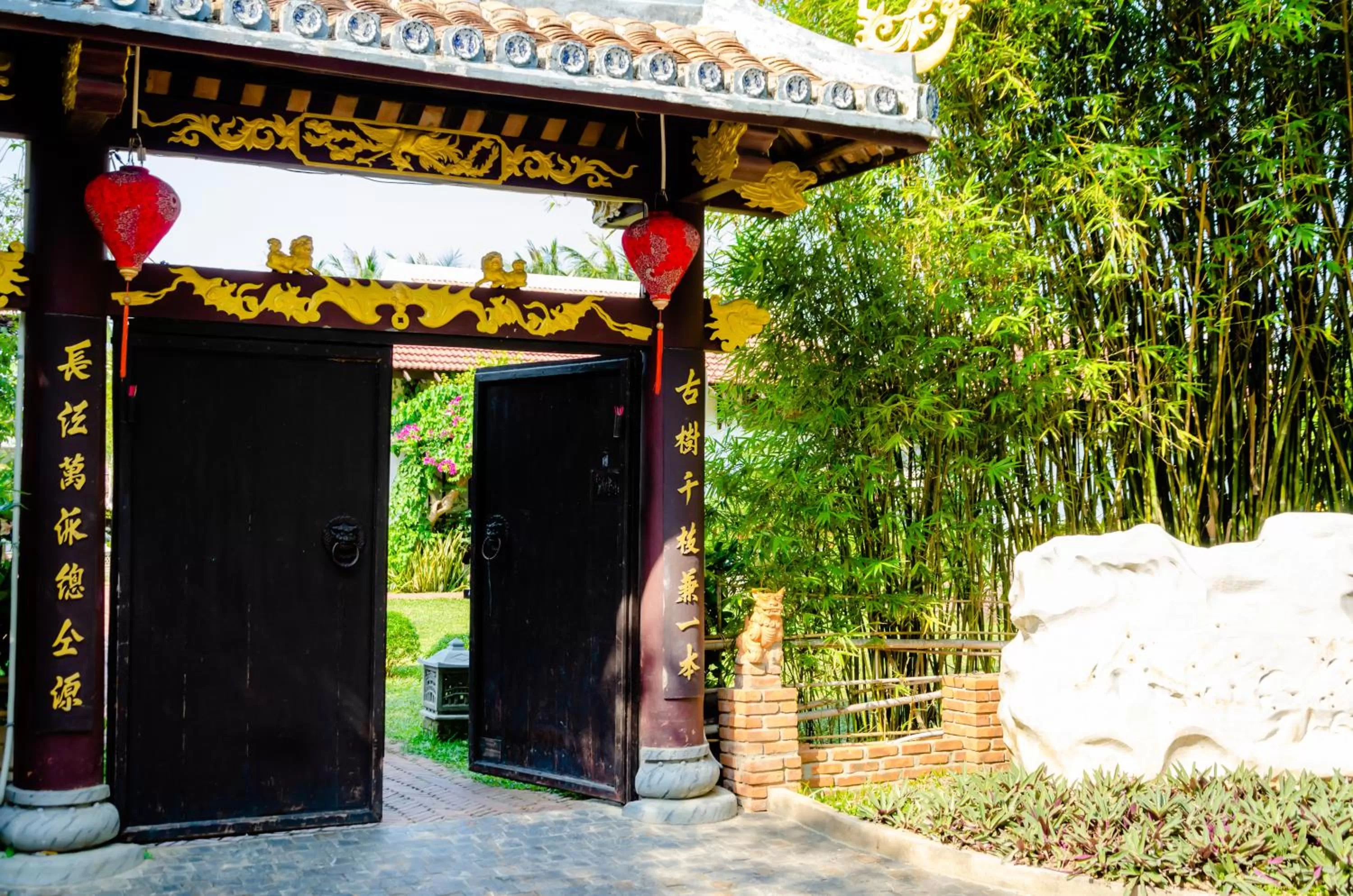 Facade/entrance in Riverside Bamboo Resort Hoi An