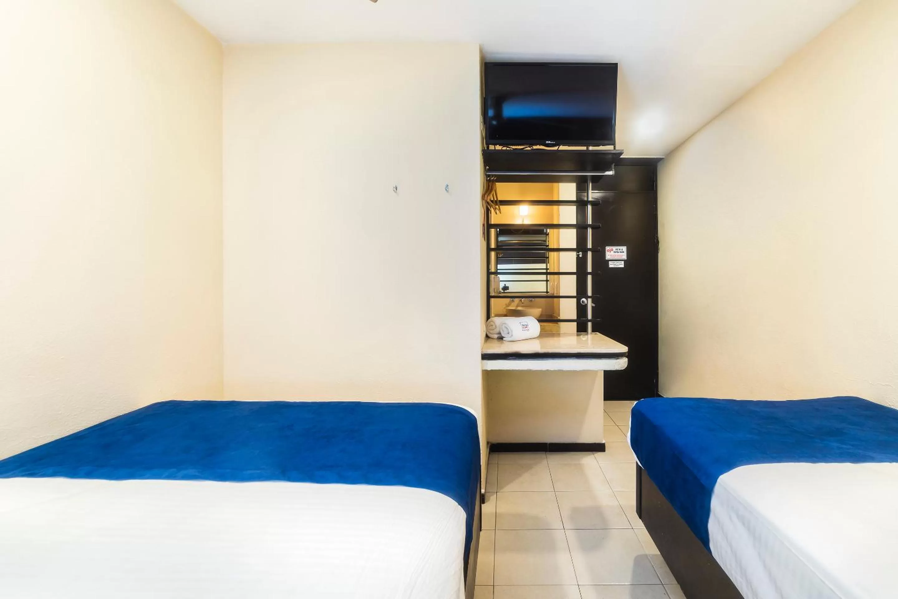 Bed in Hotel Kapu, Puebla