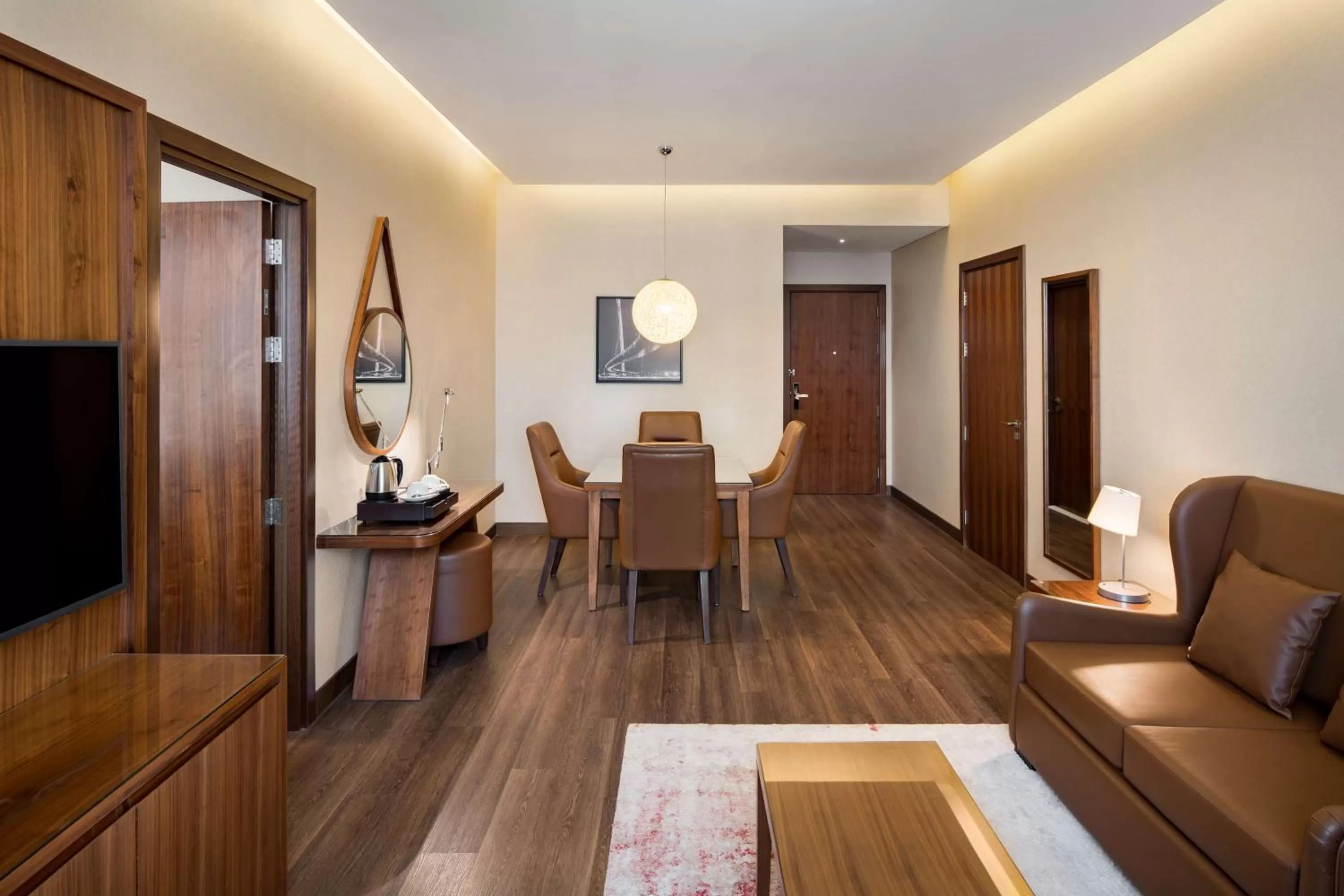 Living room in Radisson Blu Hotel, Dubai Canal View