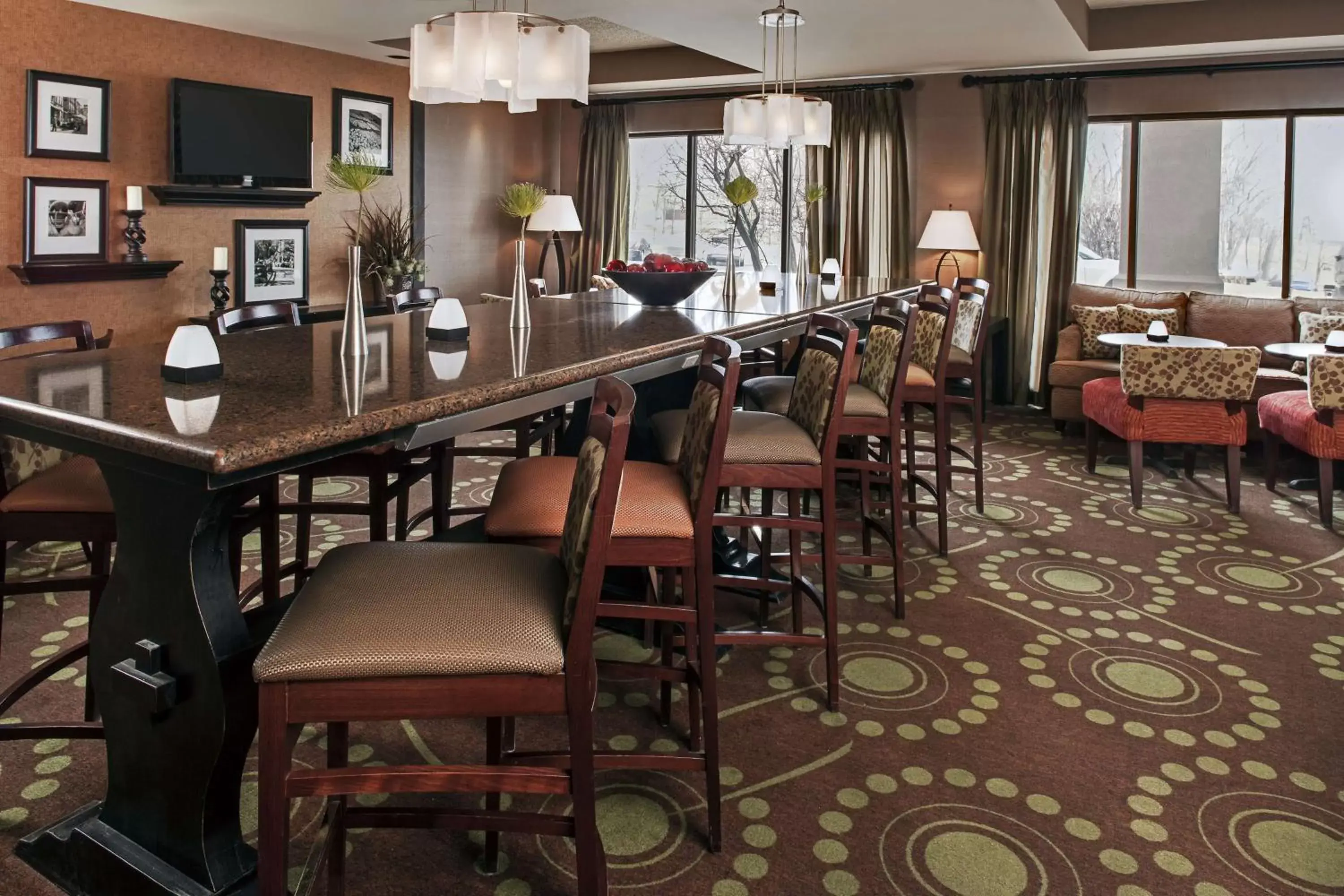 Lobby or reception, Restaurant/Places to Eat in Hampton Inn Iowa City/Coralville