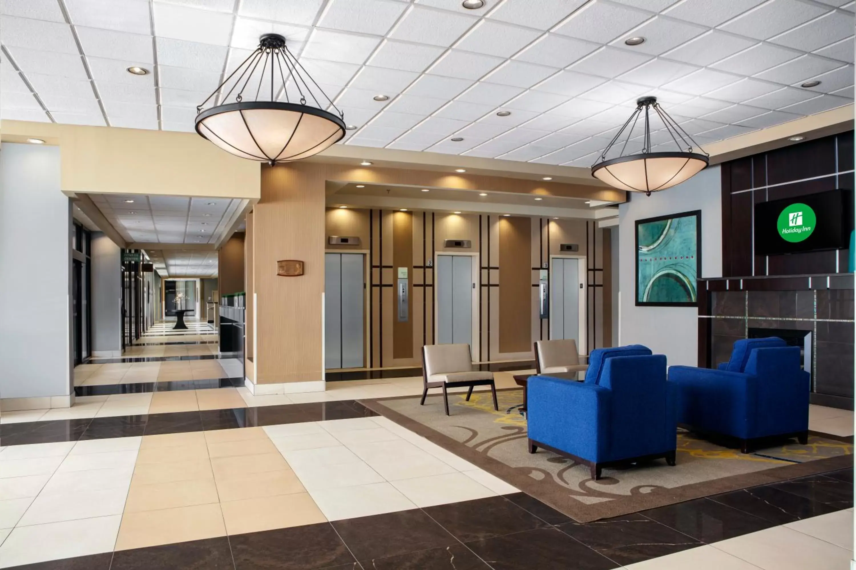 Property building, Lobby/Reception in Holiday Inn Binghamton-Downtown Hawley Street, an IHG Hotel