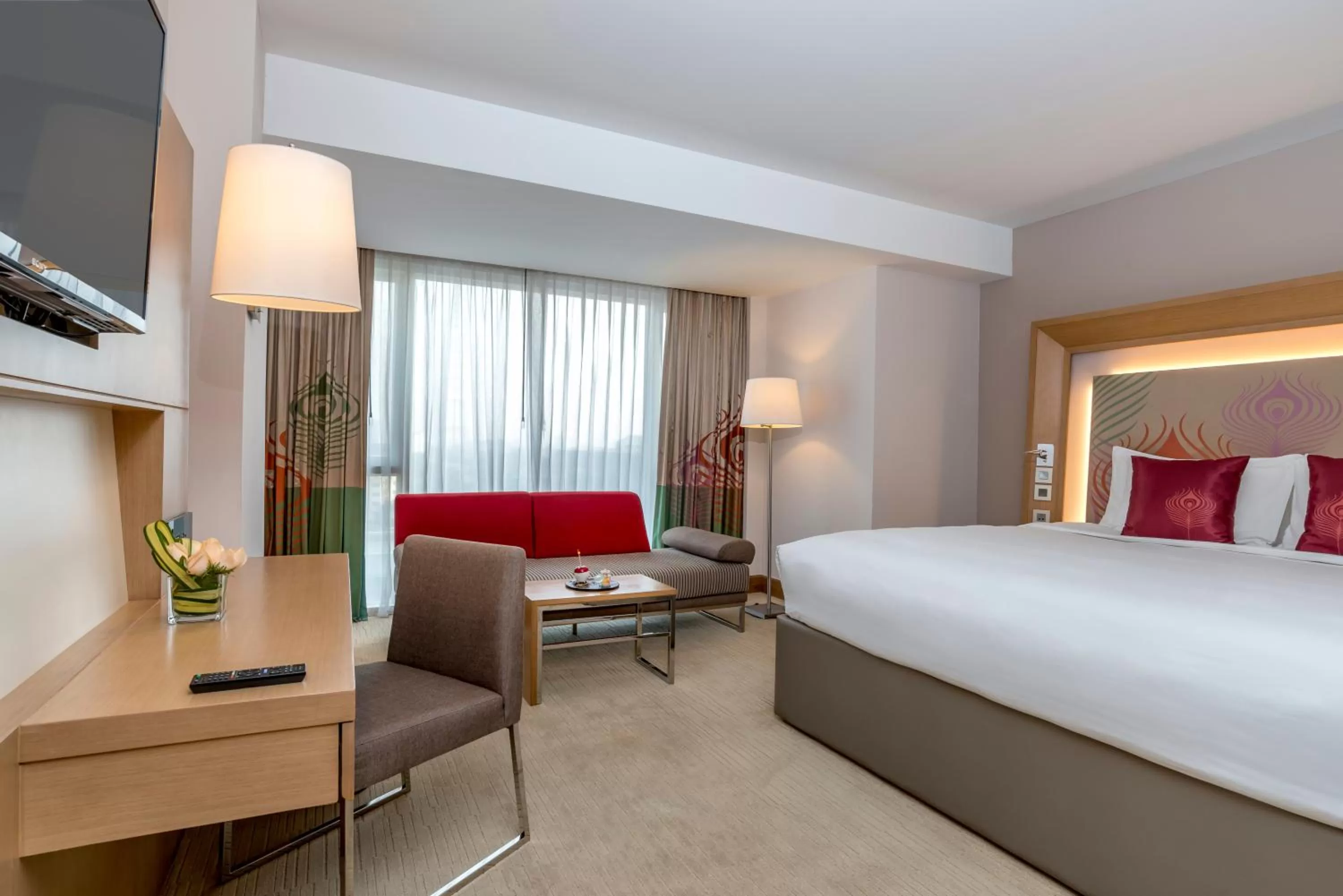 Decorative detail, Bed in Novotel Yangon Max