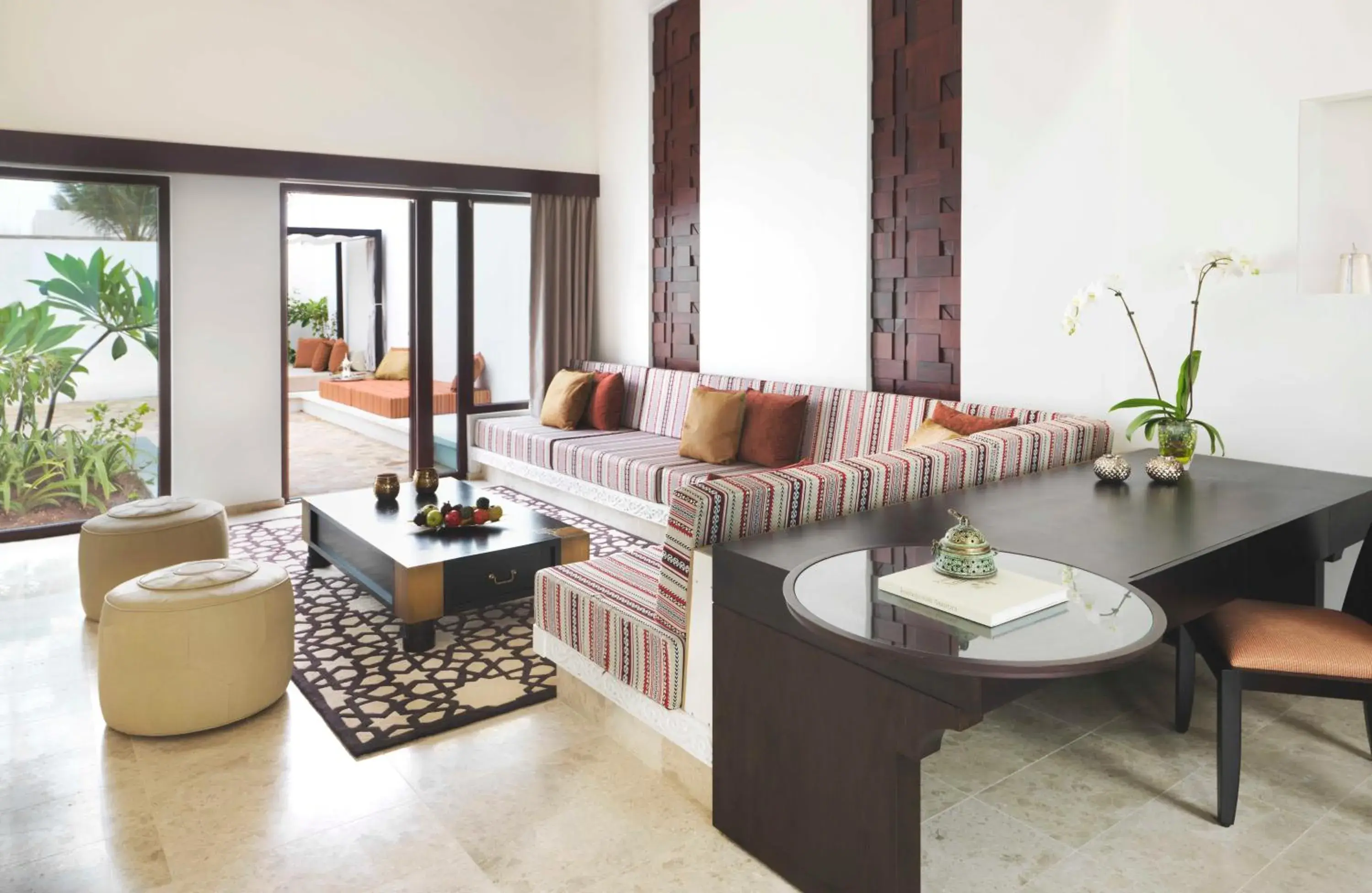 Living room in Al Baleed Resort Salalah by Anantara Living room in Al Baleed Resort Salalah by Anantara