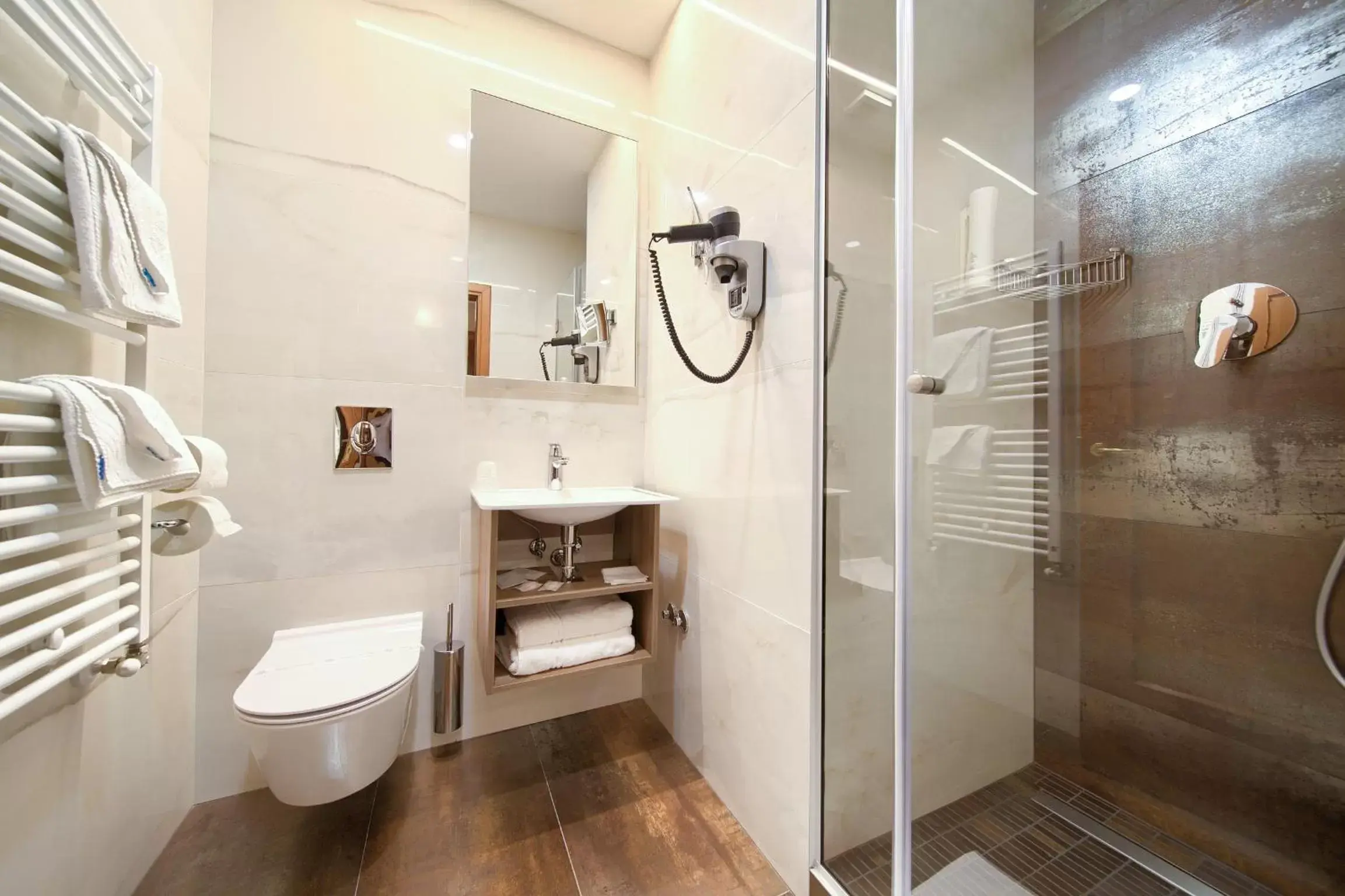 Shower, Bathroom in Hotel Kanajt