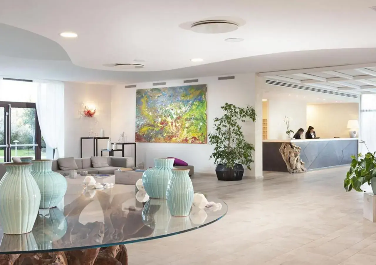 Lobby or reception in Baglioni Resort Sardinia - The Leading Hotels of the World Lobby or reception in Baglioni Resort Sardinia - The Leading Hotels of the World