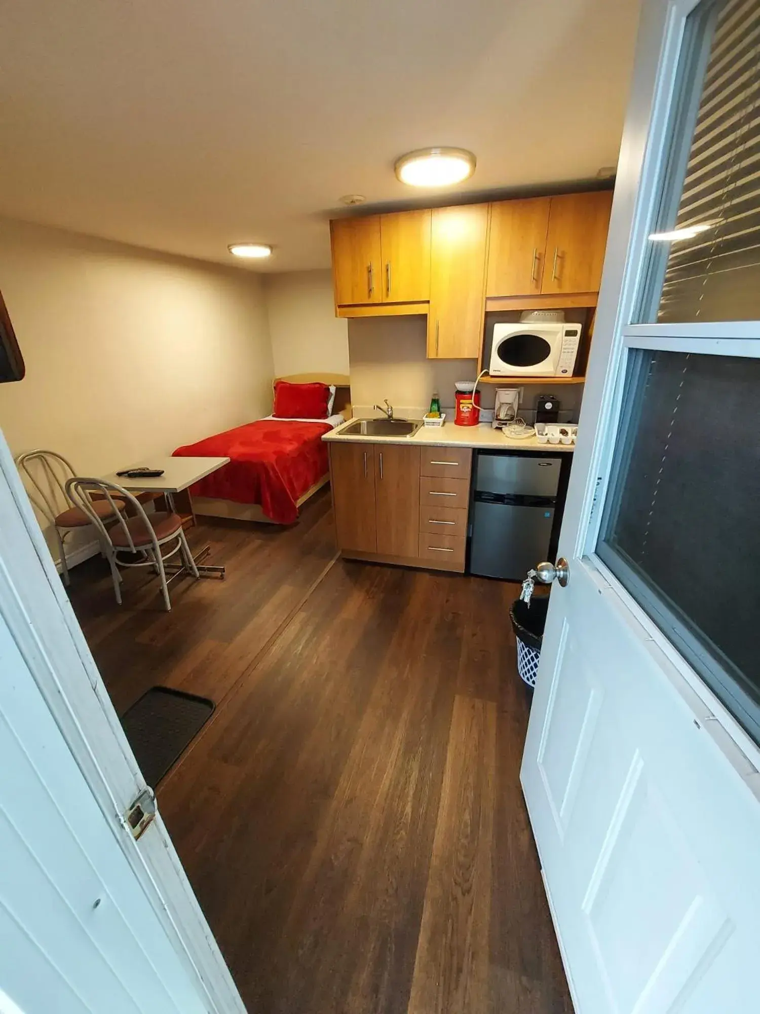 Kitchen/Kitchenette in Auberge Motel LA RÉFÉRENCE