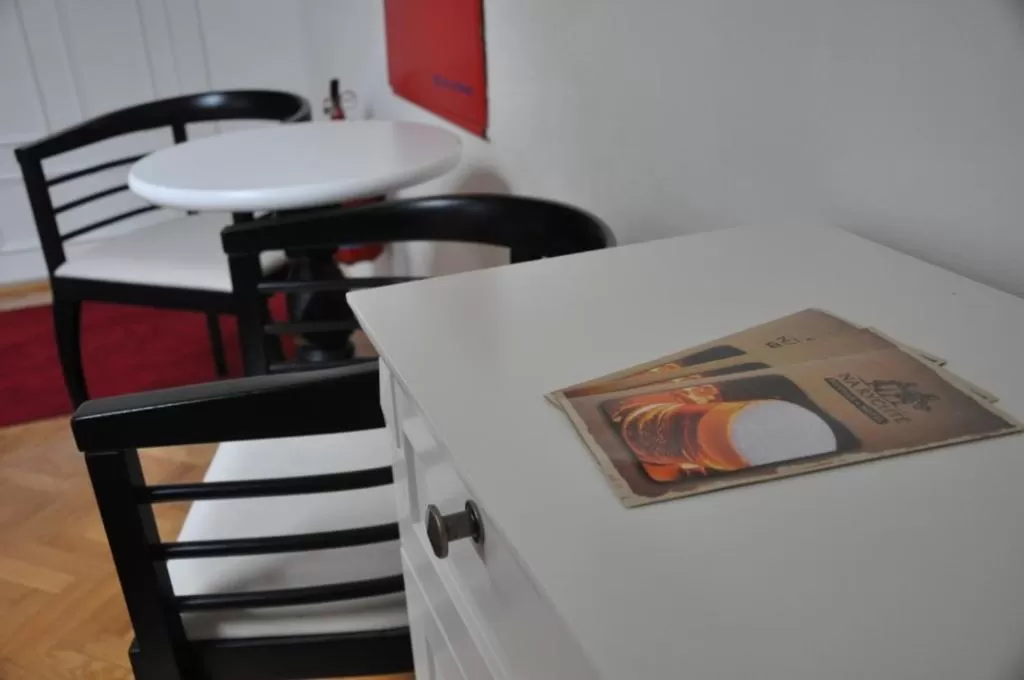 Seating area in Pivovar Hotel Na Rychtě