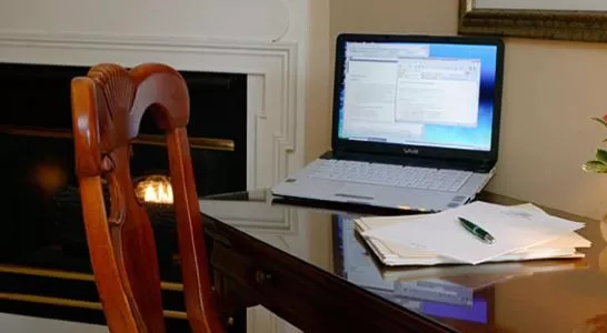Seating area in Lambertville House