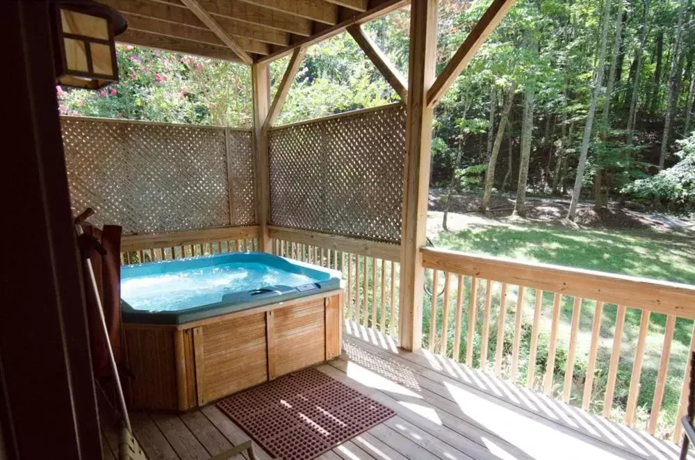 View (from property/room), Swimming Pool in Asheville Cabins of Willow Winds