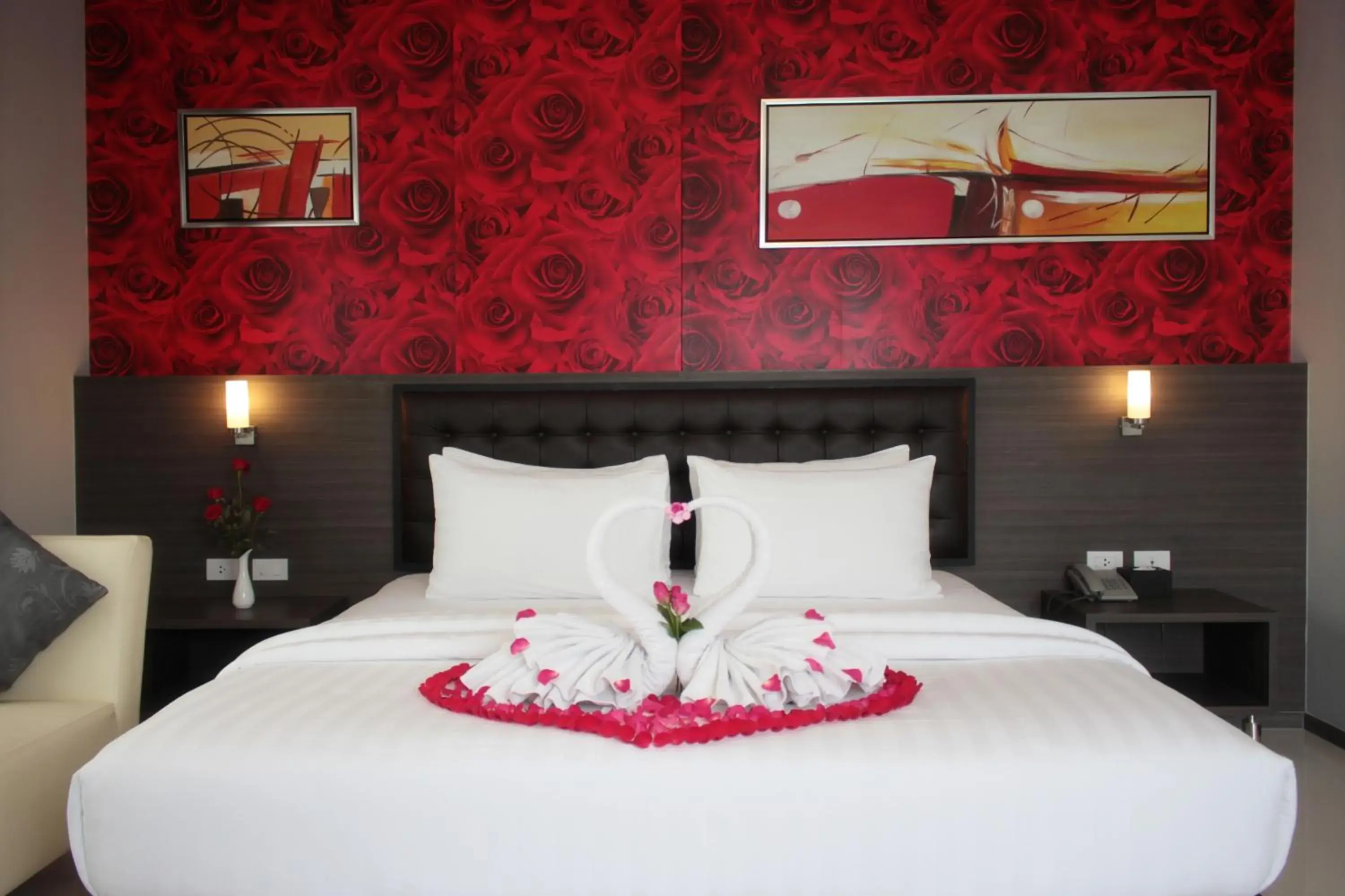 Decorative detail, Bed in Picnic Hotel Bangkok