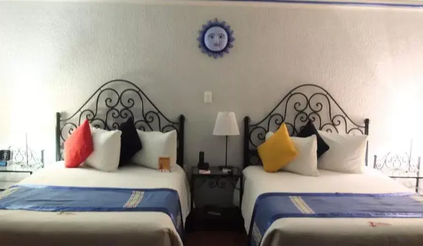 Bed in Hotel Boutique Parador San Miguel Oaxaca