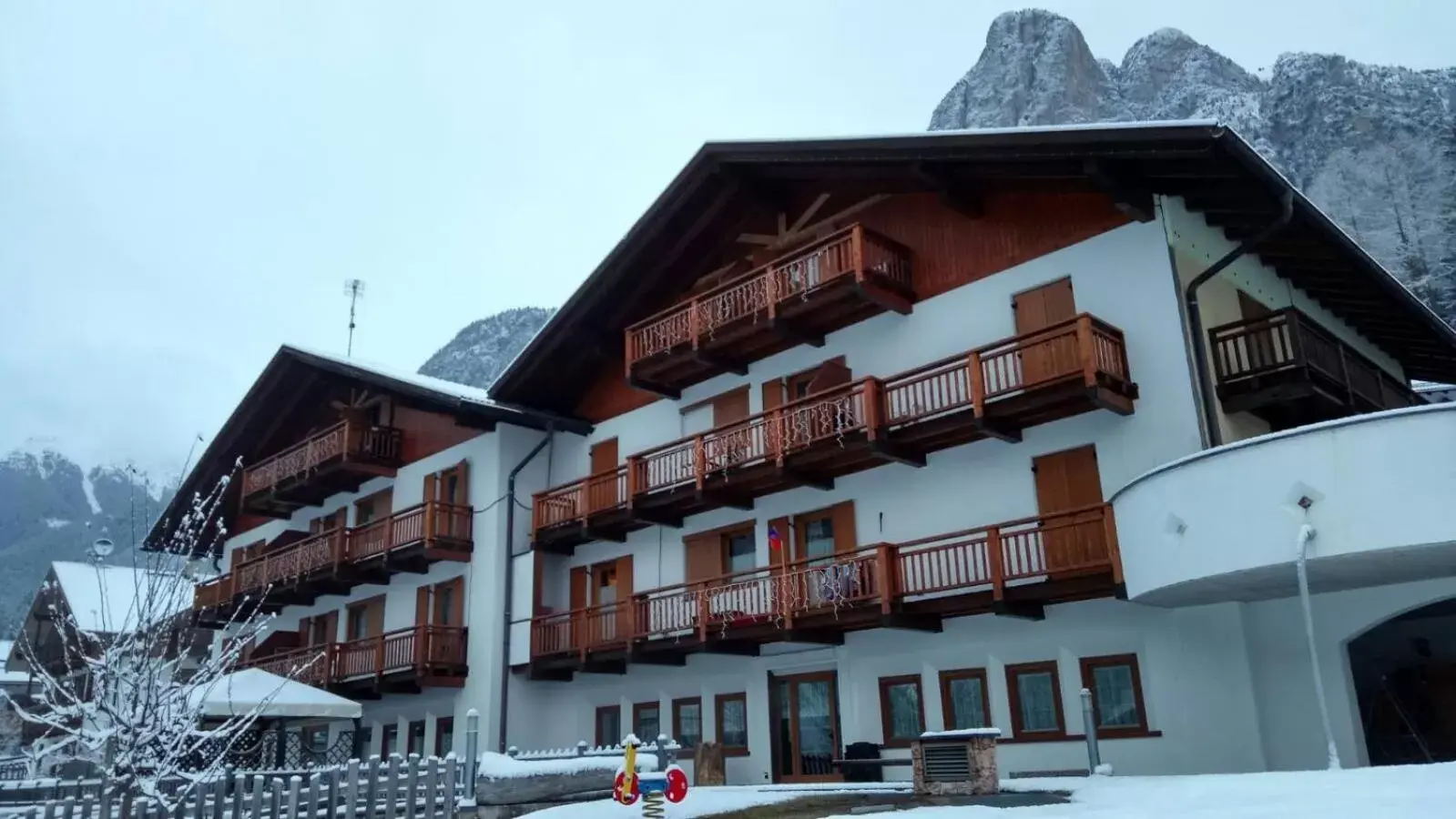 Property building, Winter in FORESTO - holiday apartments