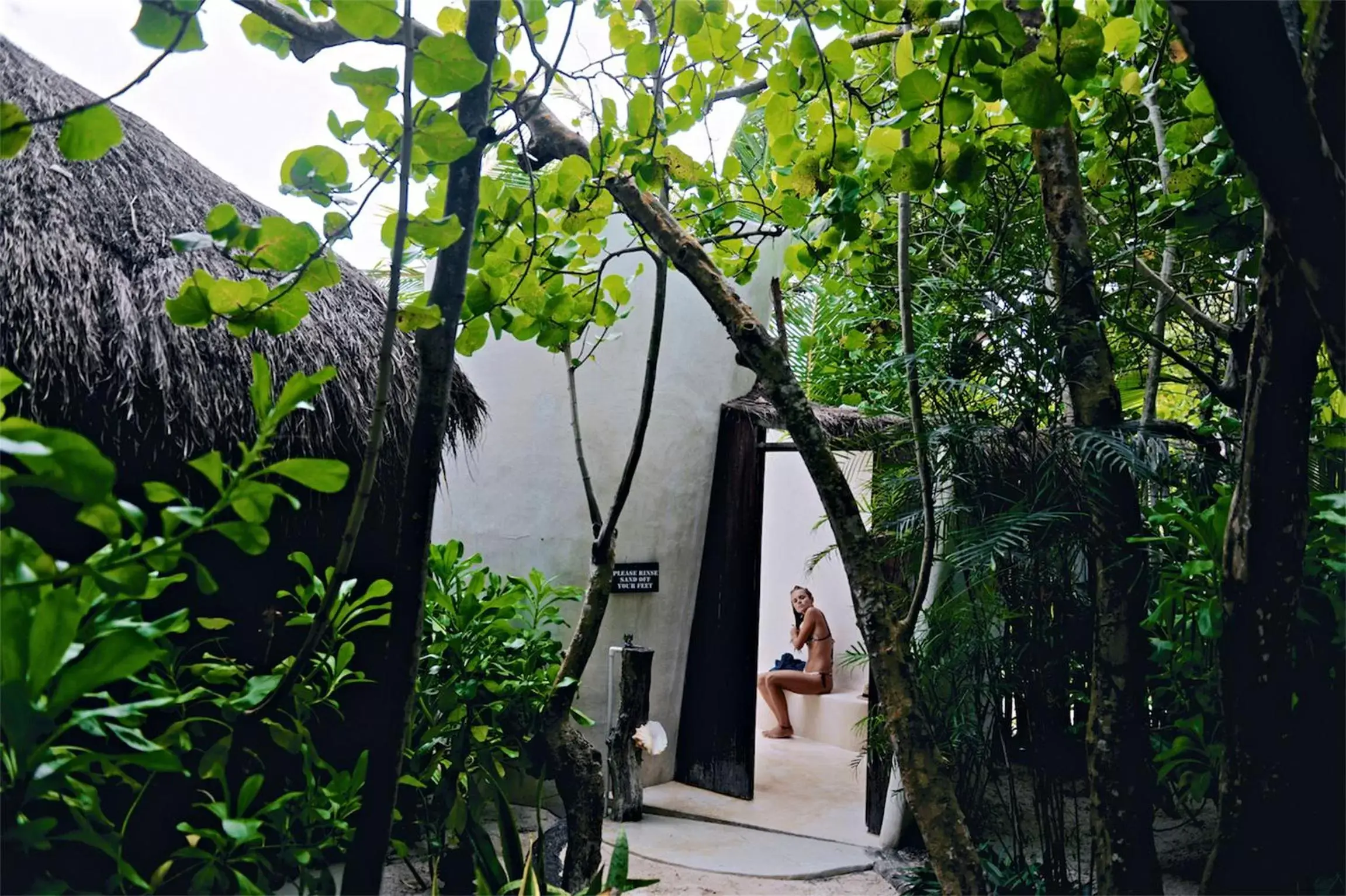 Shower in Coco Tulum Zen Zone Hotel