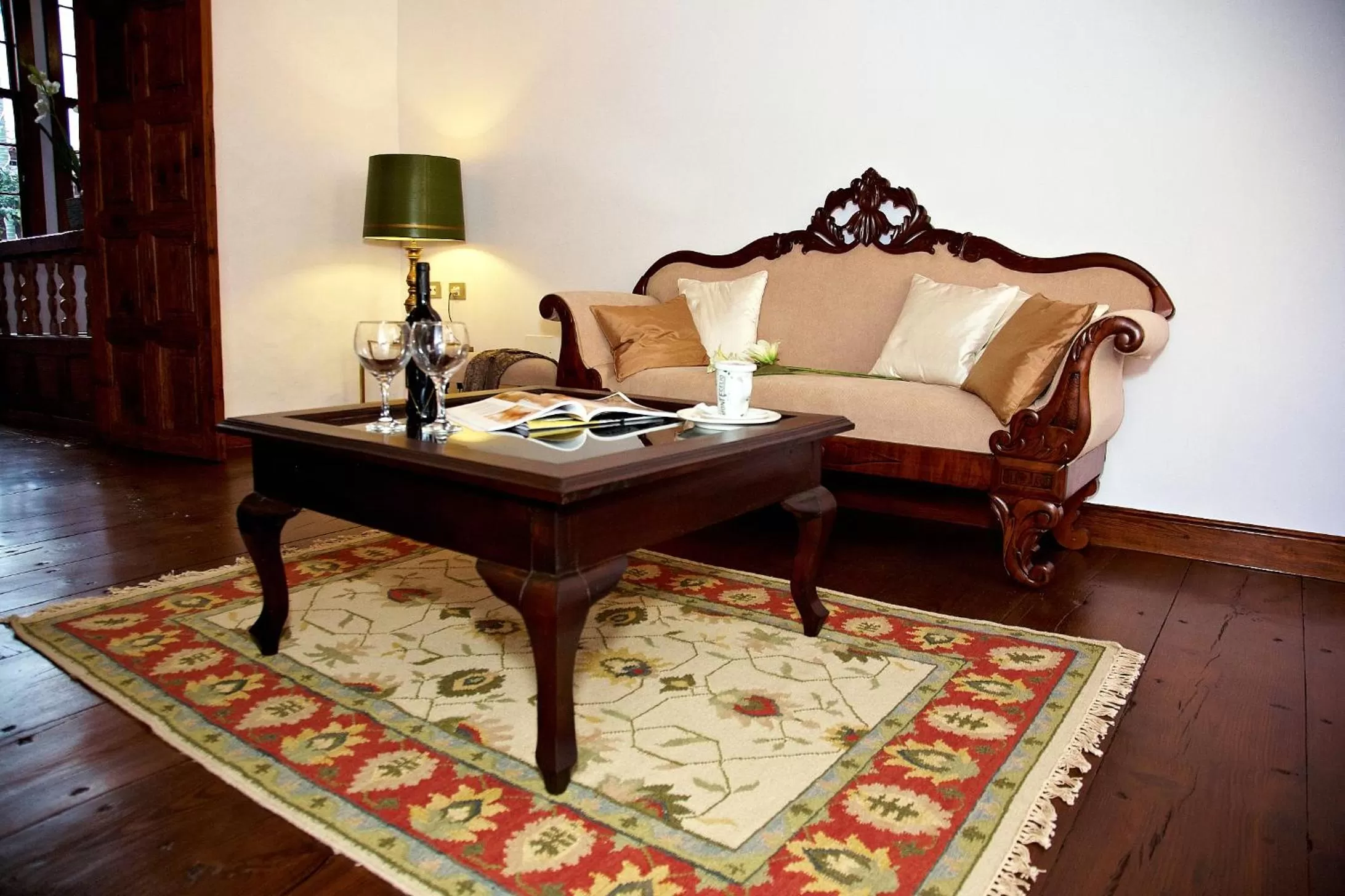 Seating area in Hotel Emblemático San Agustin