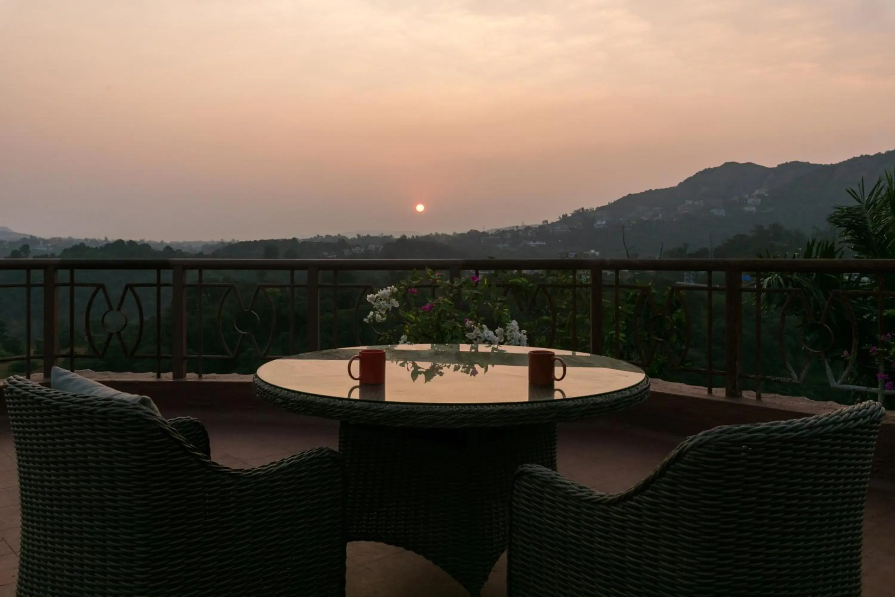 Sunset in The Dukes Retreat Resort