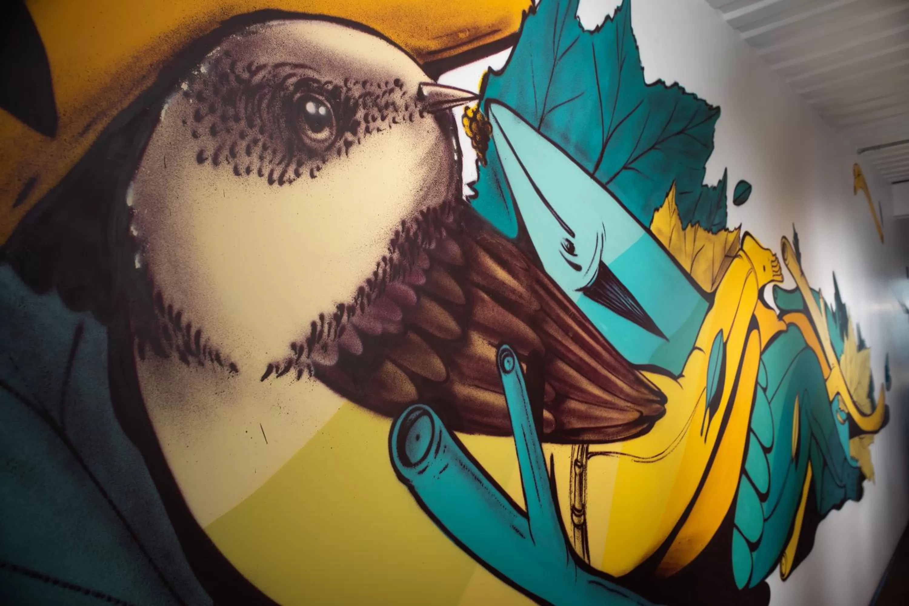 Decorative detail in Hotel Winebox Valparaiso