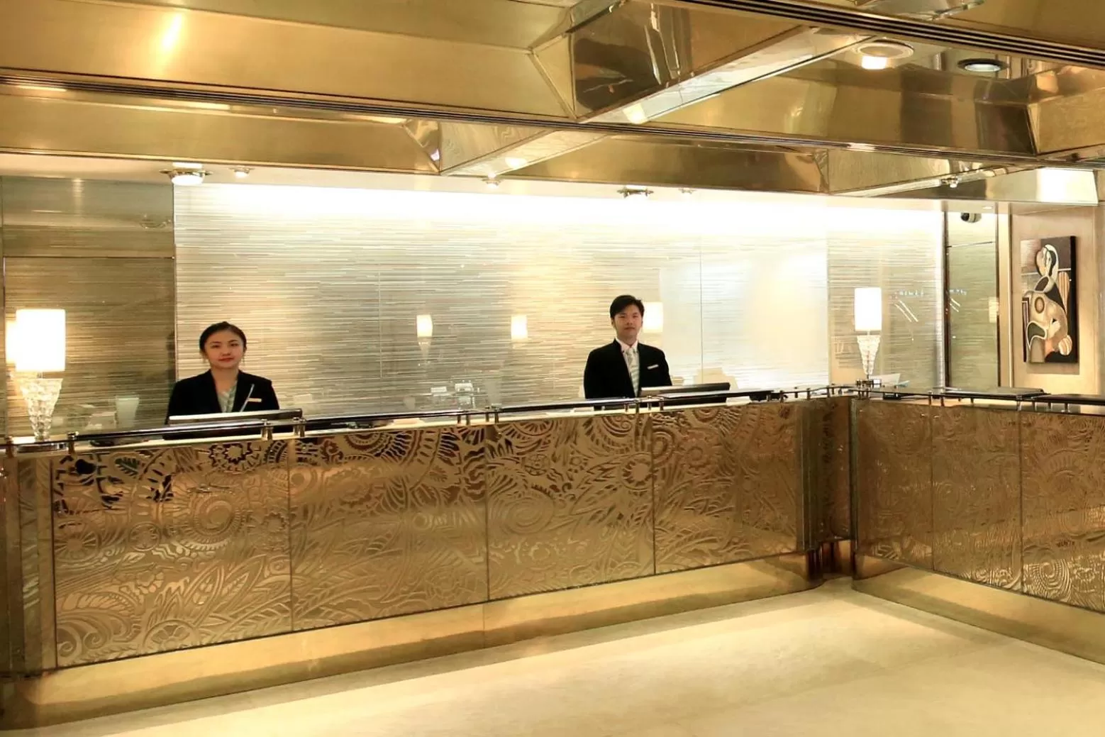 Staff in Regal Kowloon Hotel