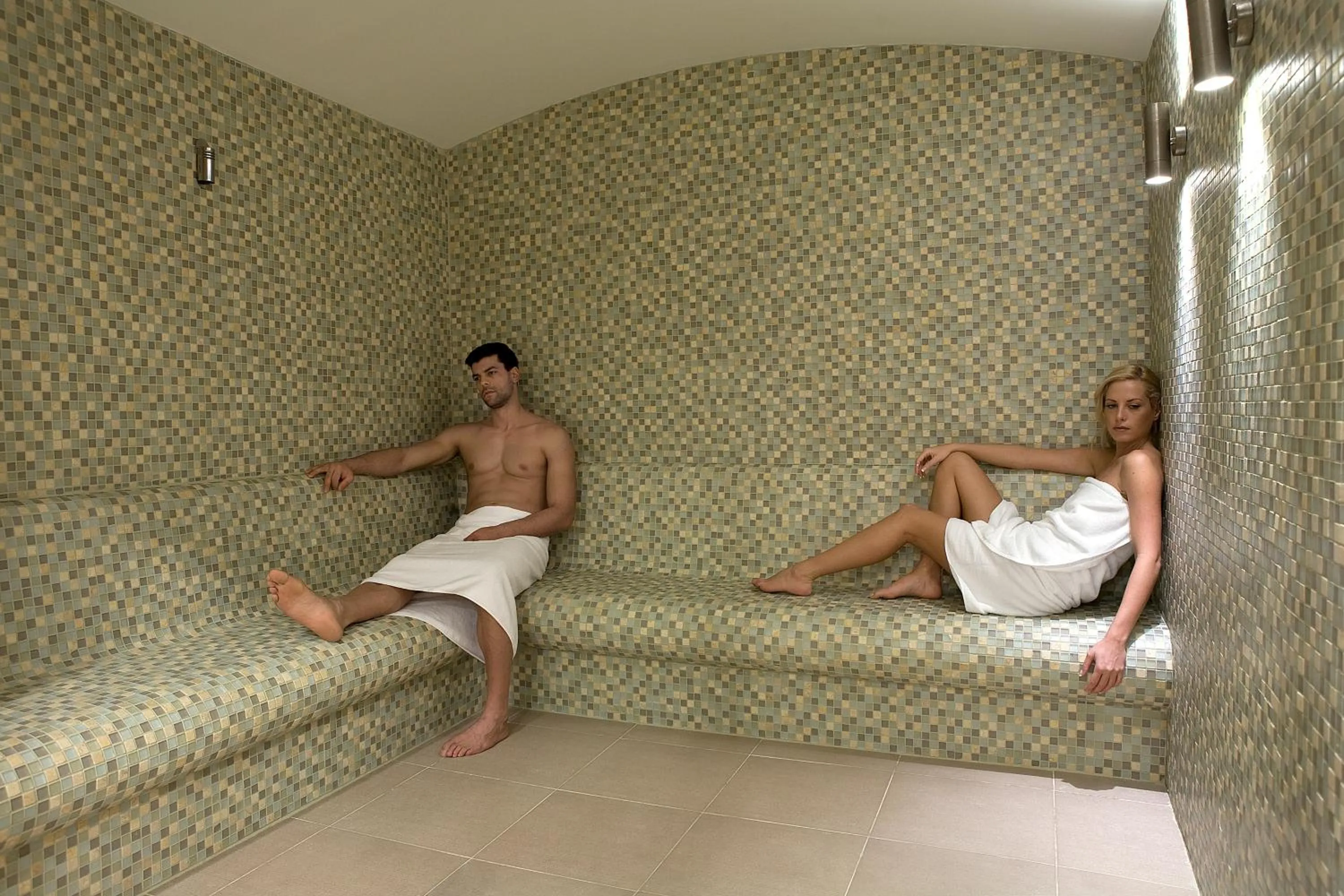 Steam room in Ramada Plaza by Wyndham Thraki