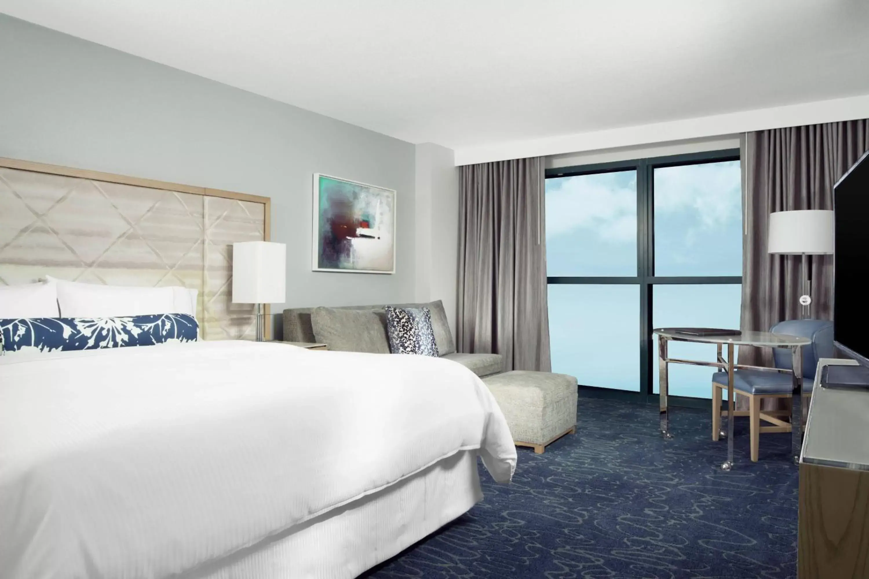 Traditional King Room with Roll-in Shower - Mobility and Hearing Accessible (Includes Early Entry To Disney Theme Parks) in Walt Disney World Swan Traditional King Room with Roll-in Shower - Mobility and Hearing Accessible (Includes Early Entry To Disney Theme Parks) in Walt Disney World Swan