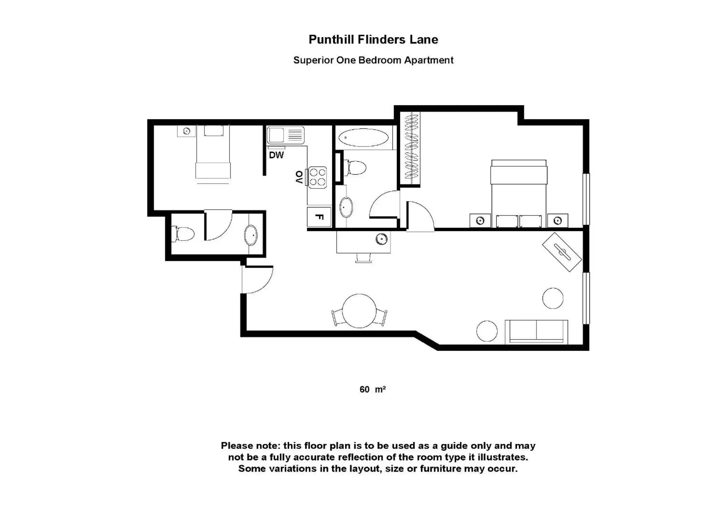 Other, Floor Plan in Punthill Apartment Hotel - Flinders Lane