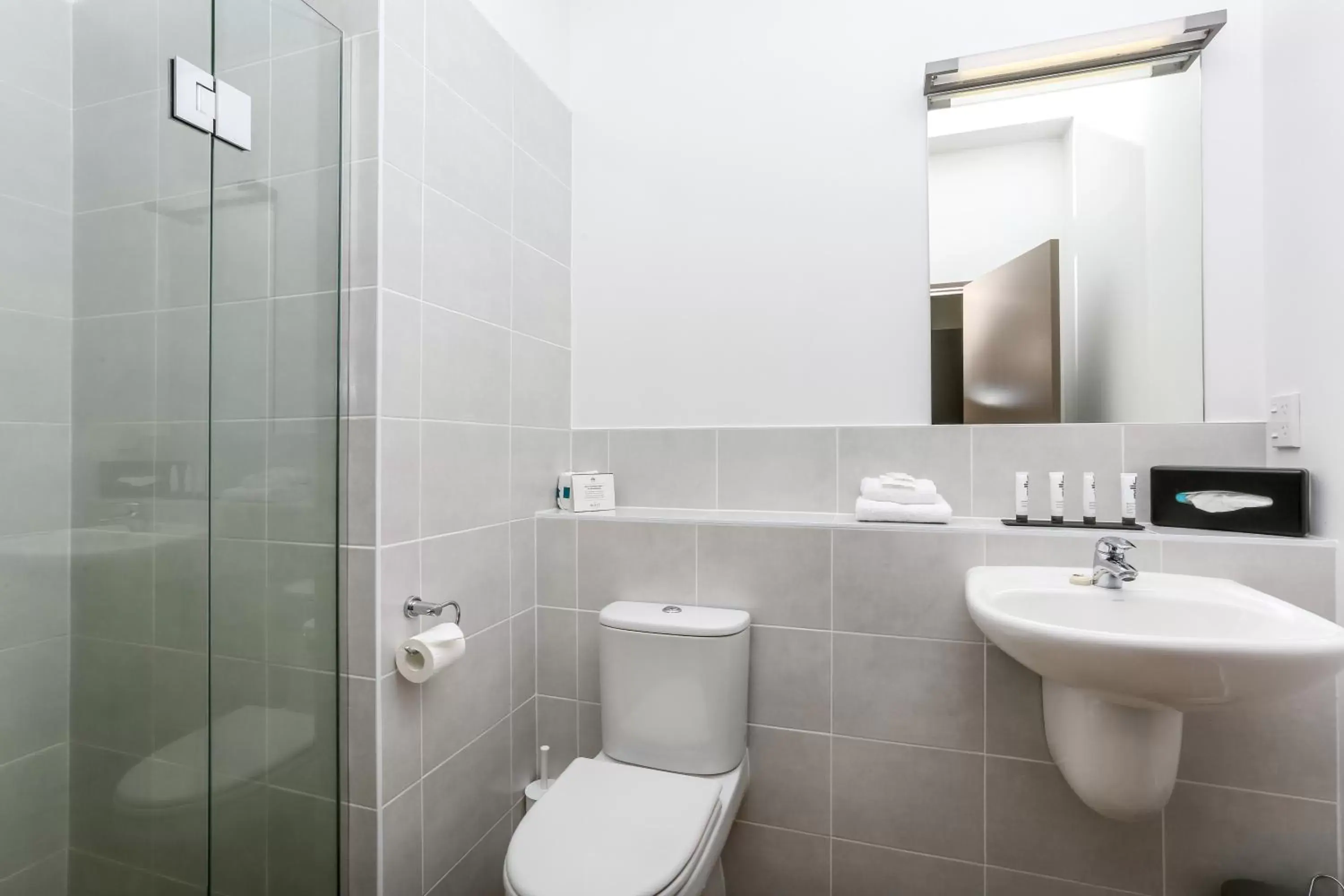 Bathroom in Quest New Plymouth Serviced Apartments